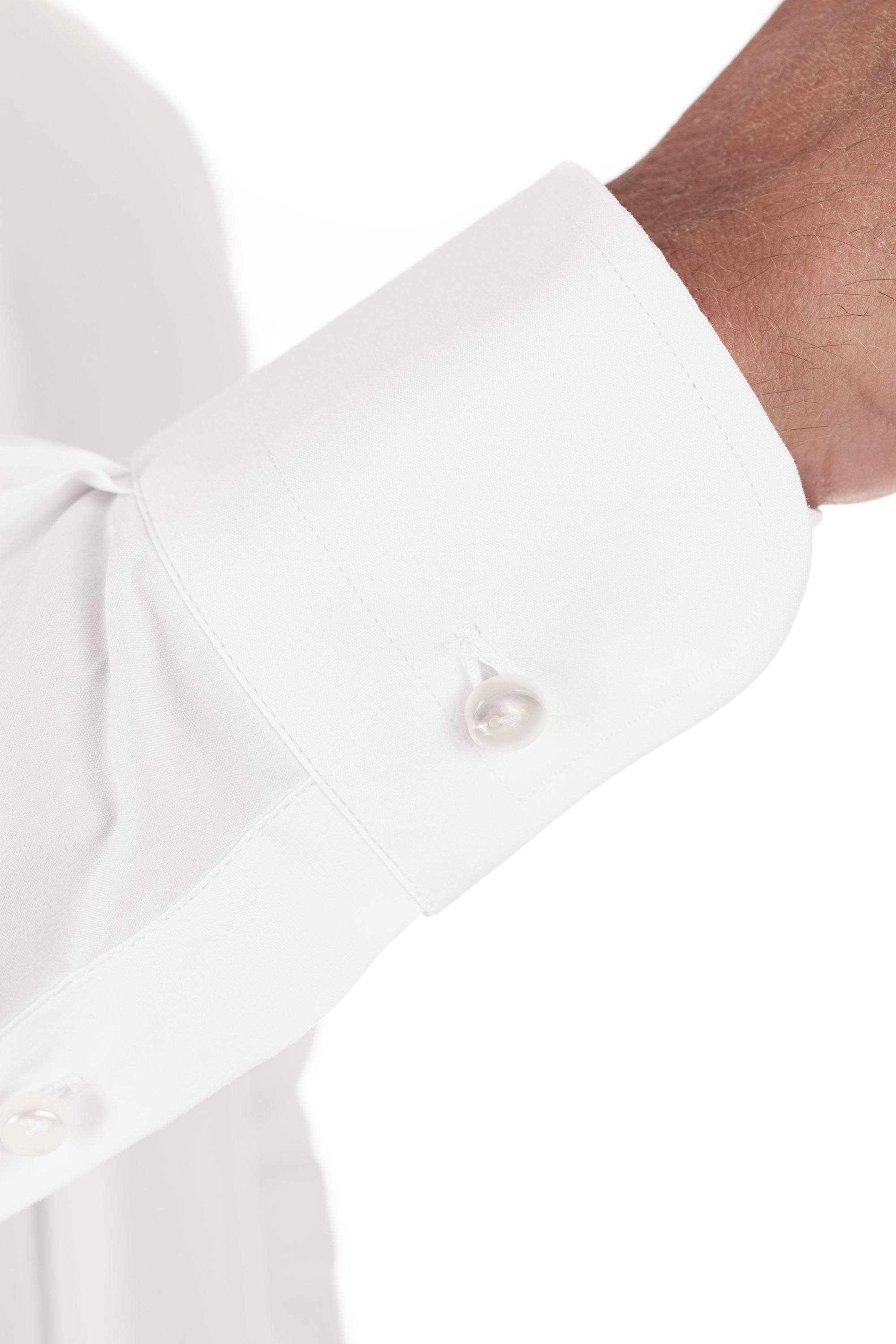 Camicia in popeline stretch etichetta nera I1U13P01PZ2700U BIANCO Barba