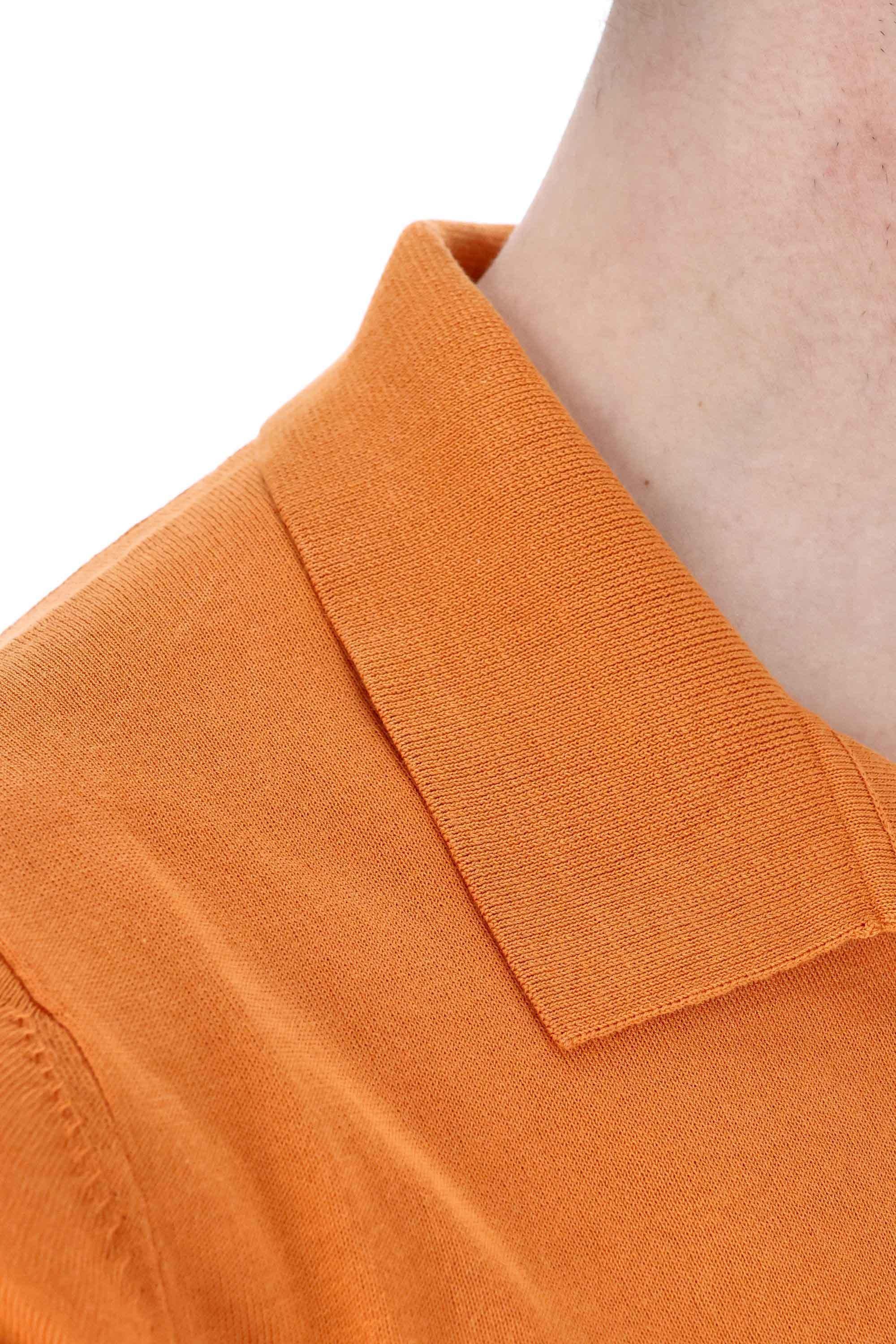 Ballantyne Polo open collar in fine cotone B2W104 18C23 11549