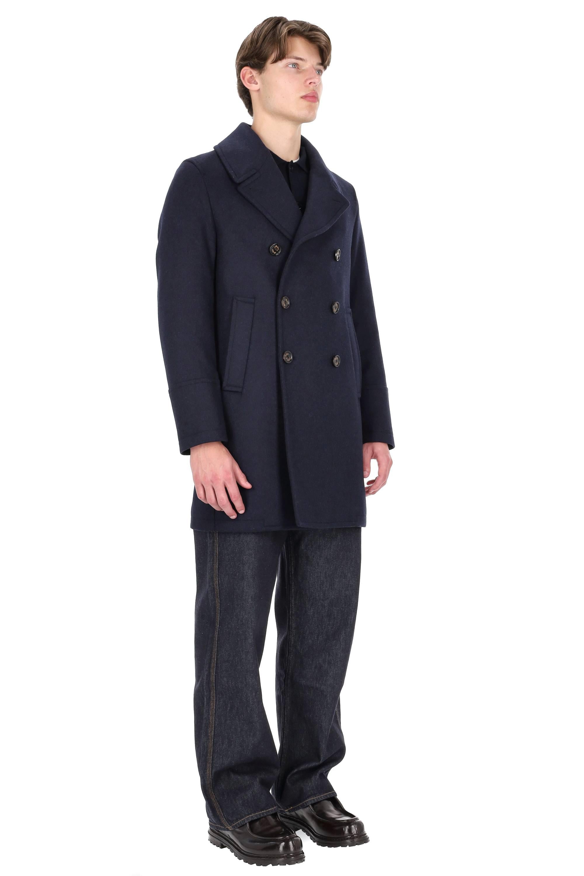 Sealup Peacoat doppiopetto in lana anti acqua 50002SEU-7612 01