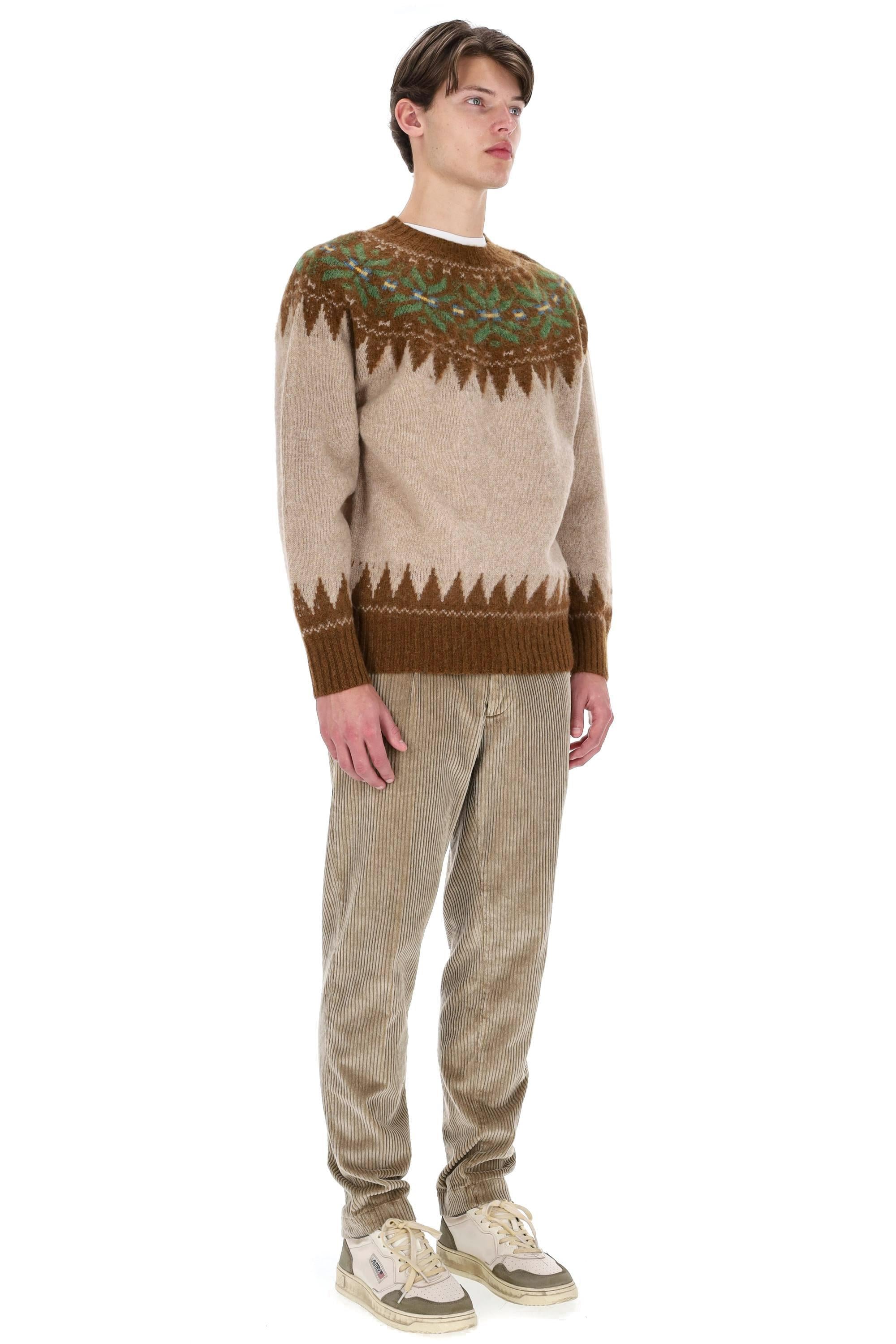 Howlin' Maglia girocollo in lana shetland disegno nordico MAGIC VOODOO NUTS