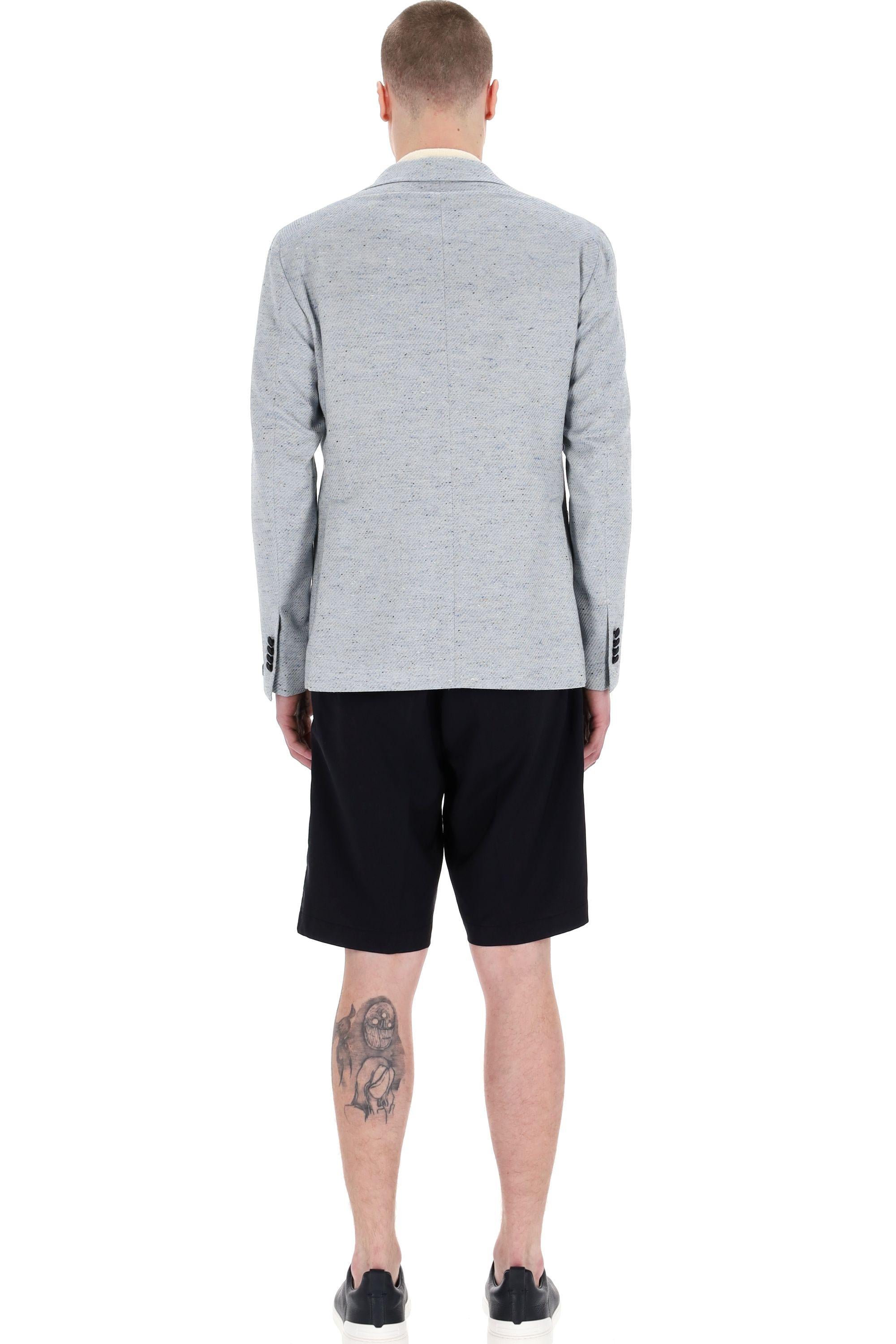 Giacca sale-pepe in cotone-seta-lana linea Montecarlo 1SMC22K-610070-25E141 1140 Tagliatore