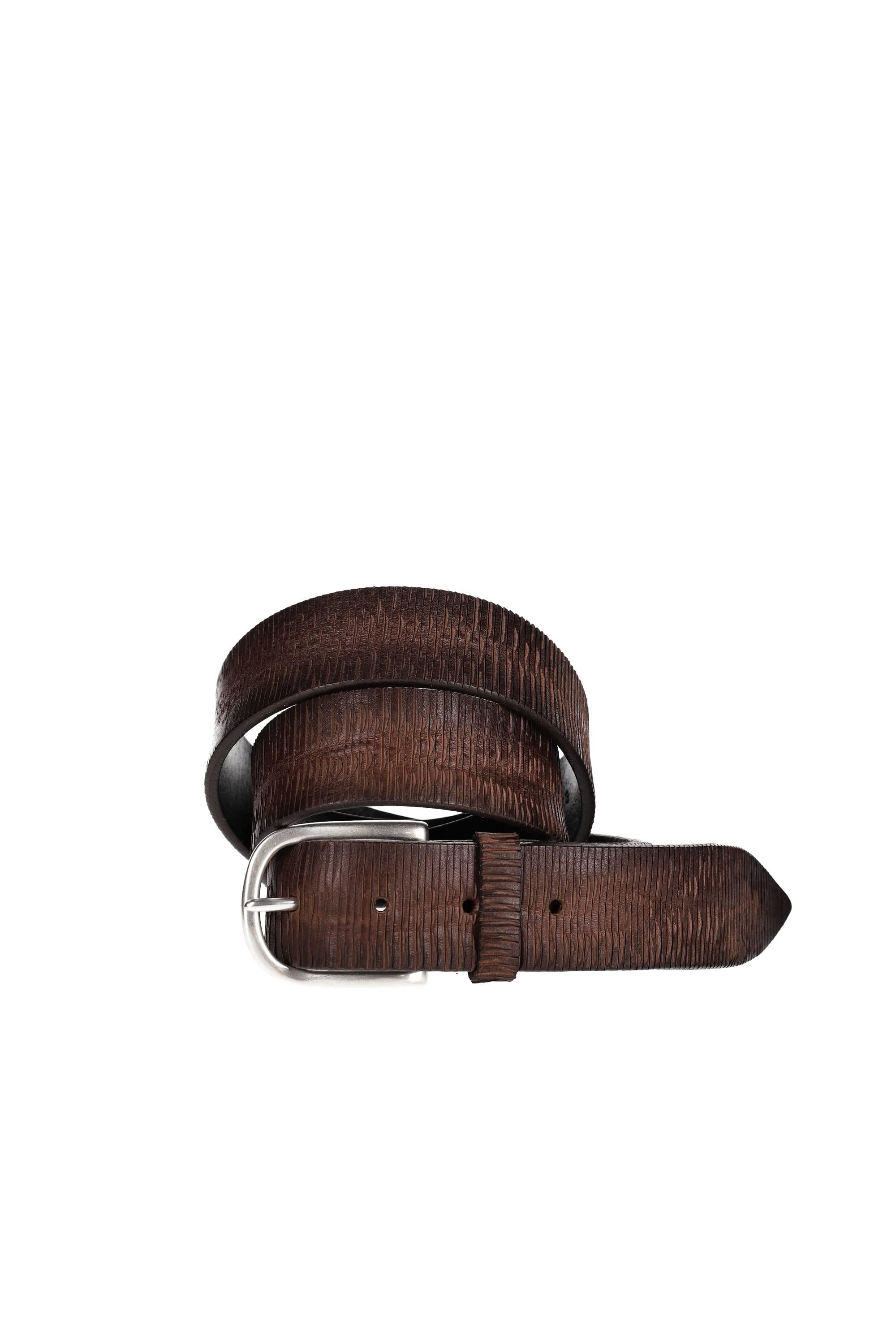 Orciani Cintura in pelle lamellare U08173_BLA/4 T.MORO