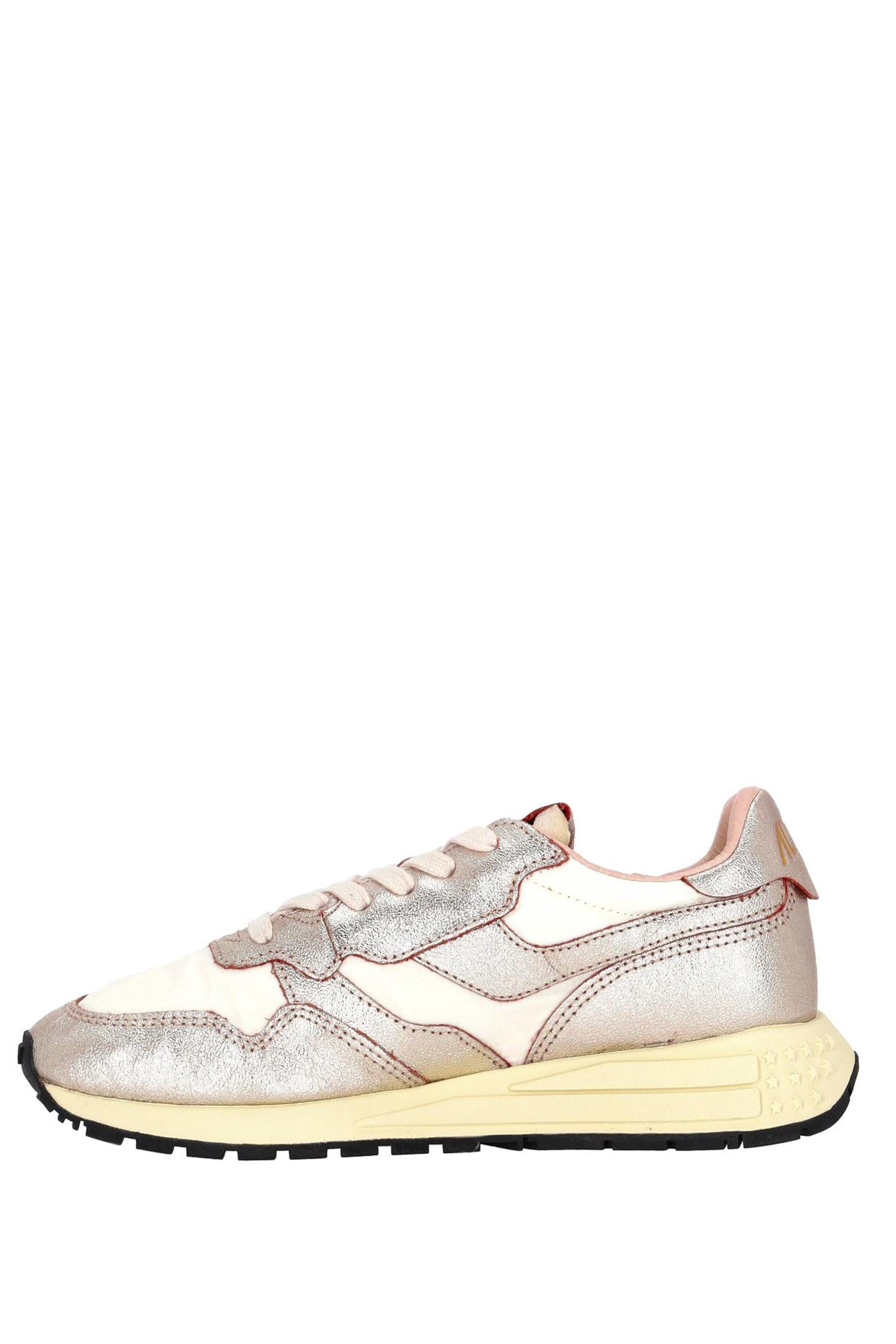 Autry Sneaker Reelwind donna in pelle e nylon WWLW AN02 WHT/GOLD