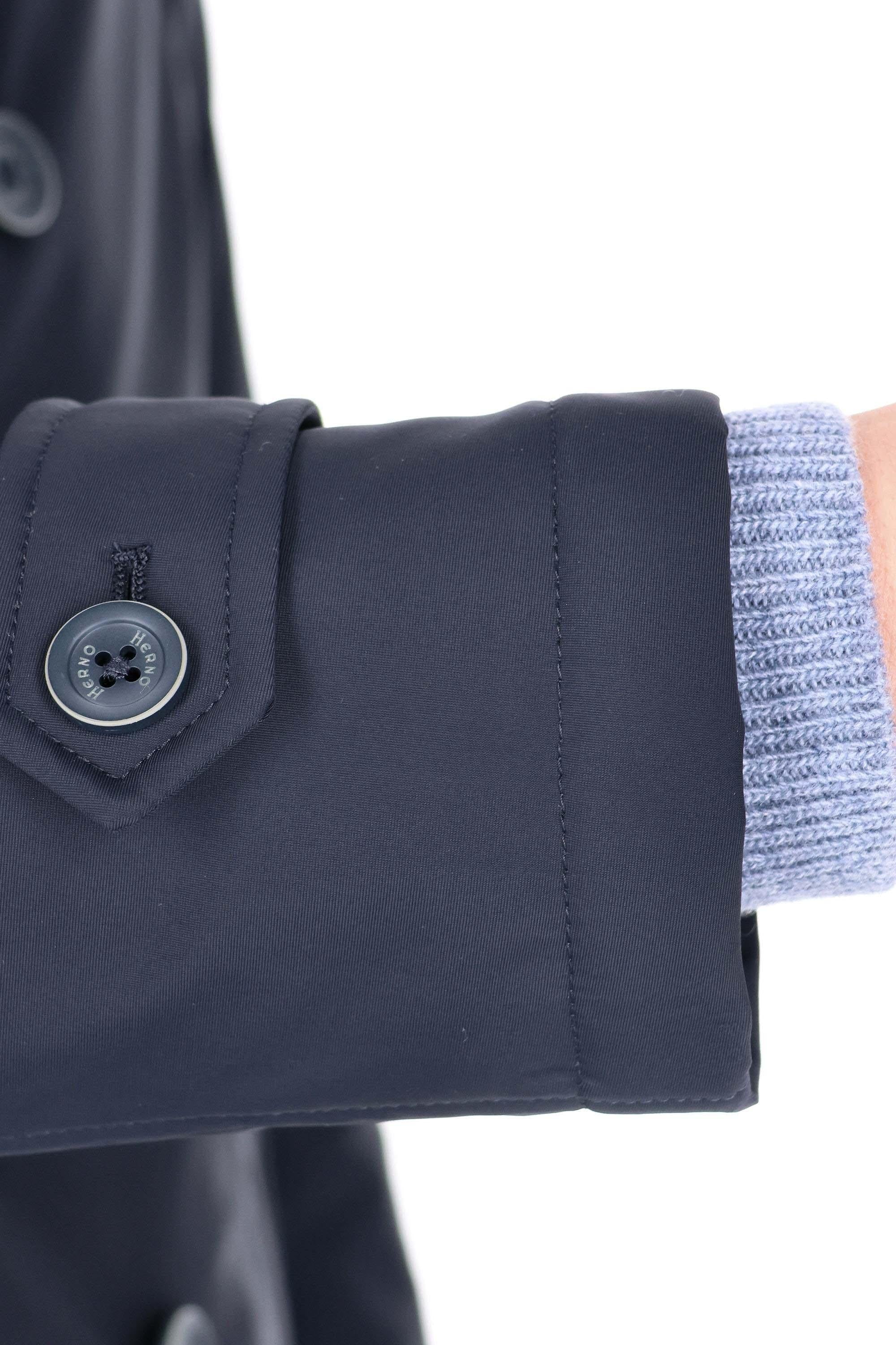Herno Peacoat lungo in nylon stretch linea Sub Zero PI001180U-12346SZ 9200