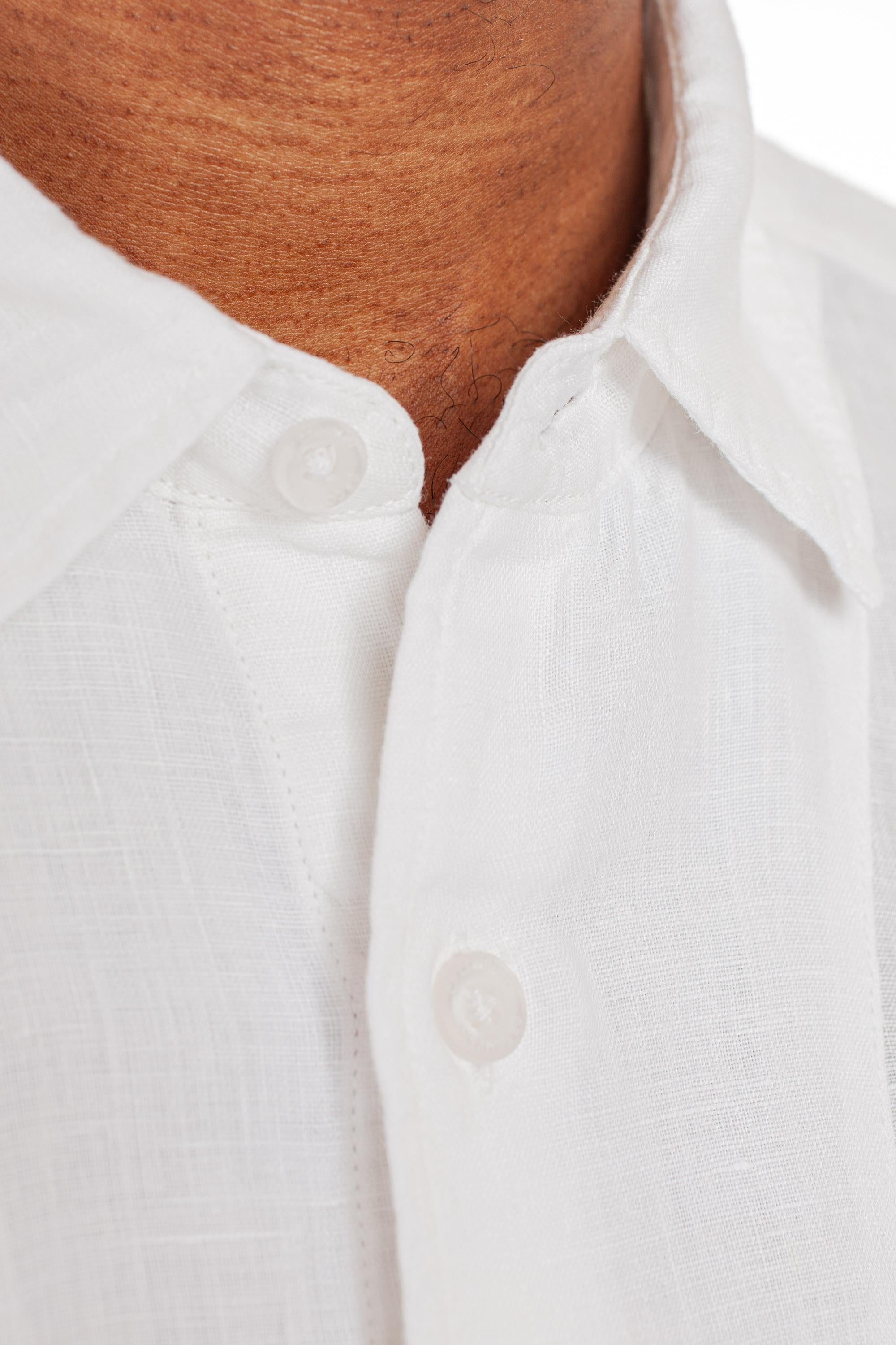 Camicia lino manica corta CMSH210A-005415G 103 CP Company