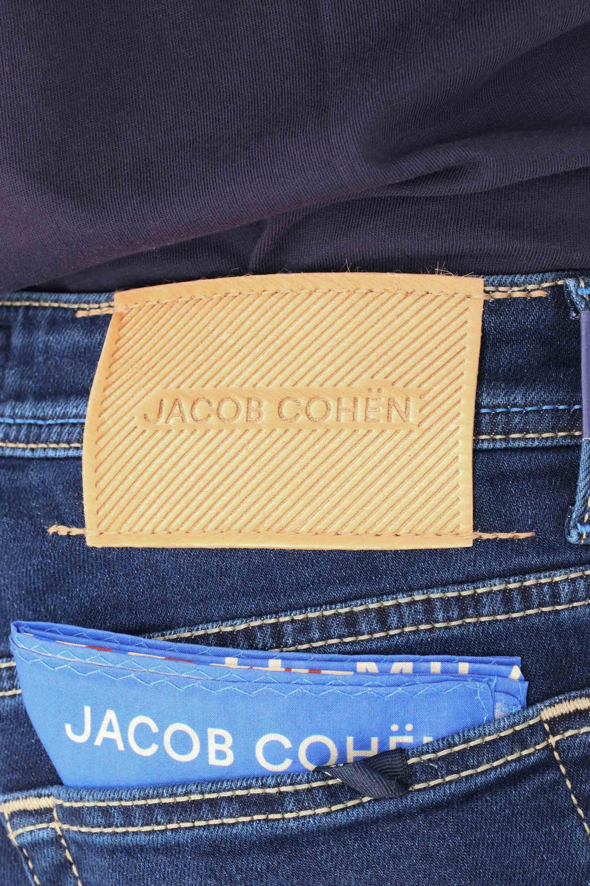 Jacob Cohen Jeans comfort etichetta cavallino intarsiato Bard fit QE004-040-P3621 100D