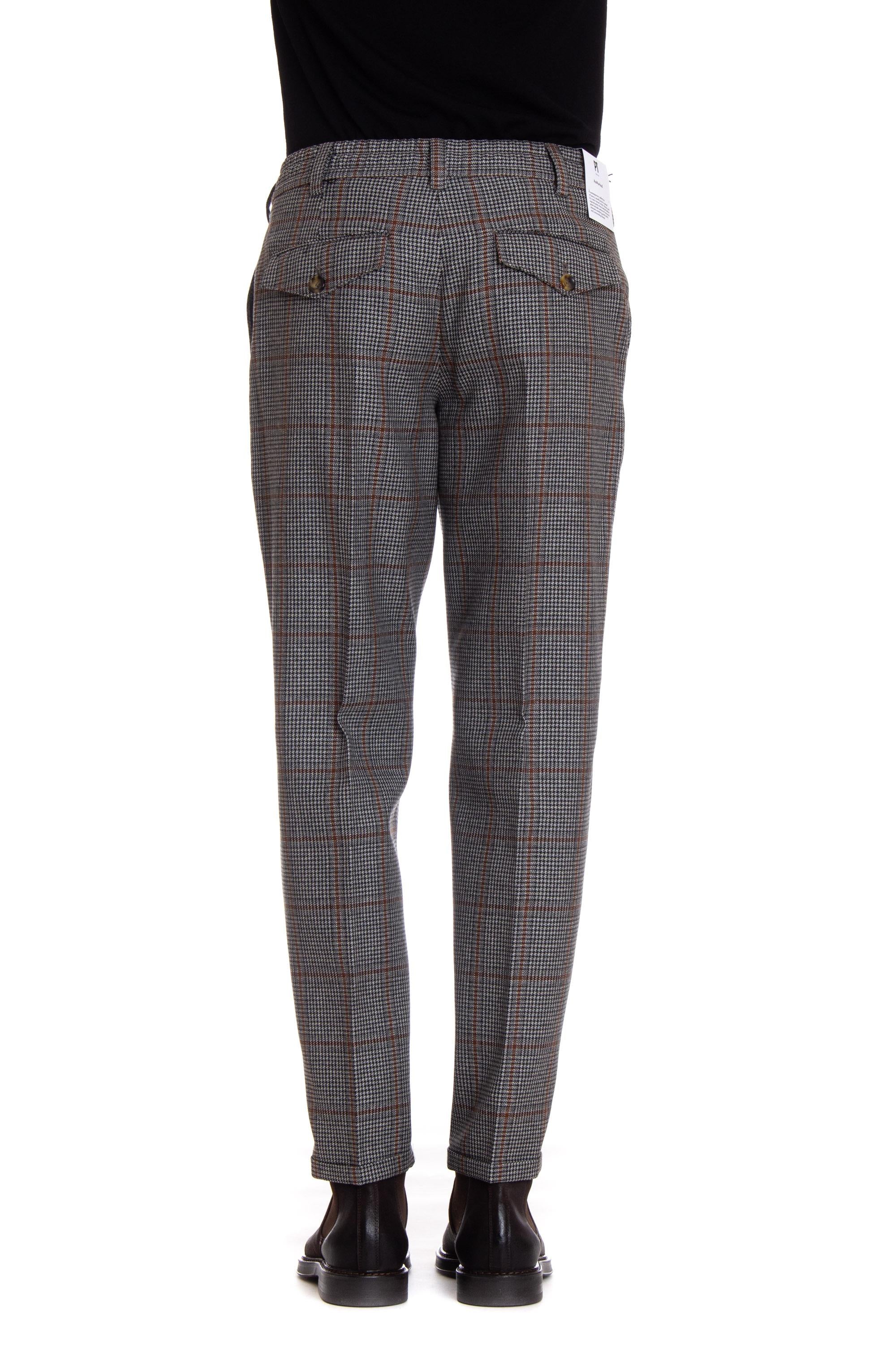 Pantalone check in lana Rebel fit RFRBB30REW MR54 0150 PT Torino