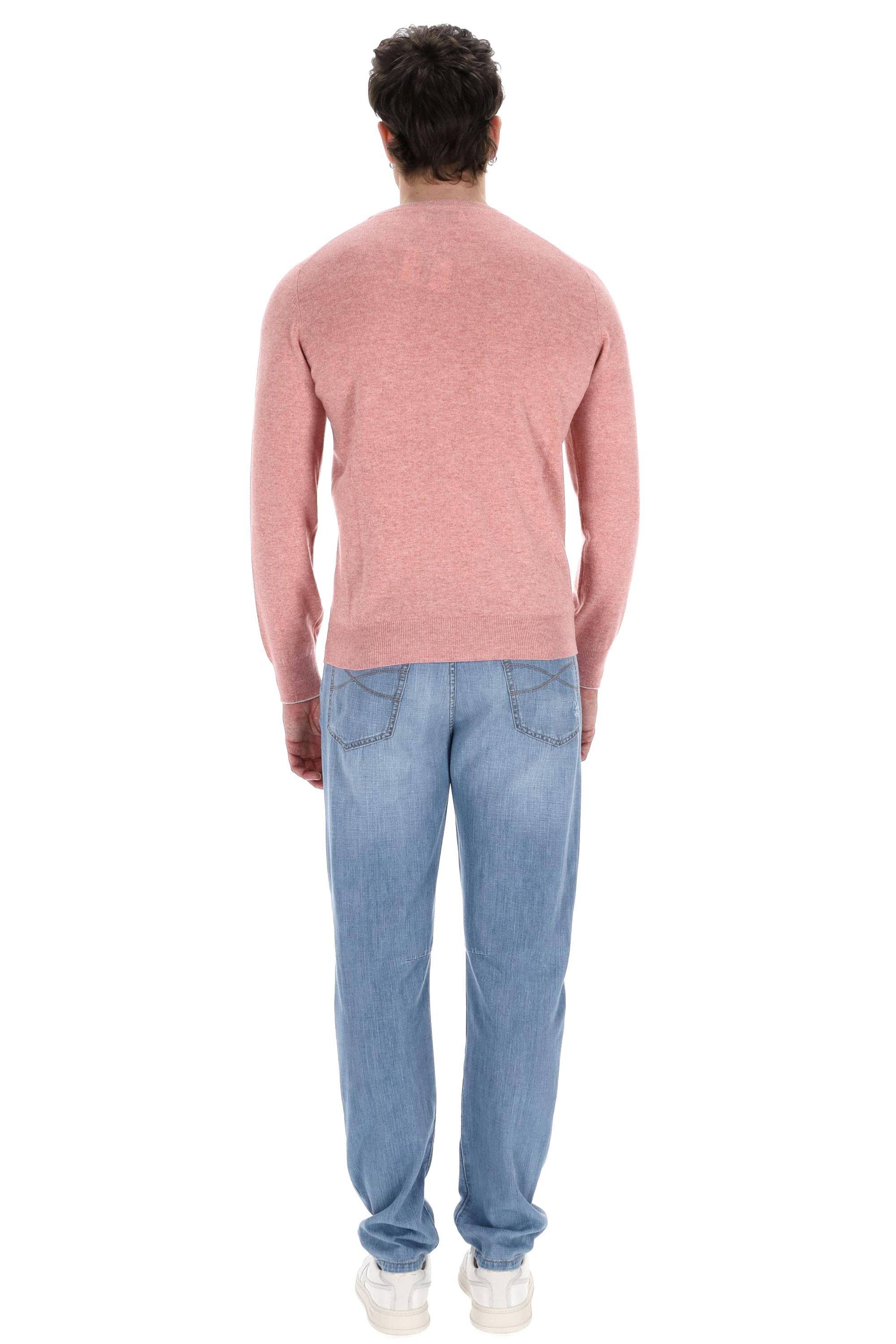 Maglia girocollo in puro cashmere M2200100 CDW78 Brunello Cucinelli