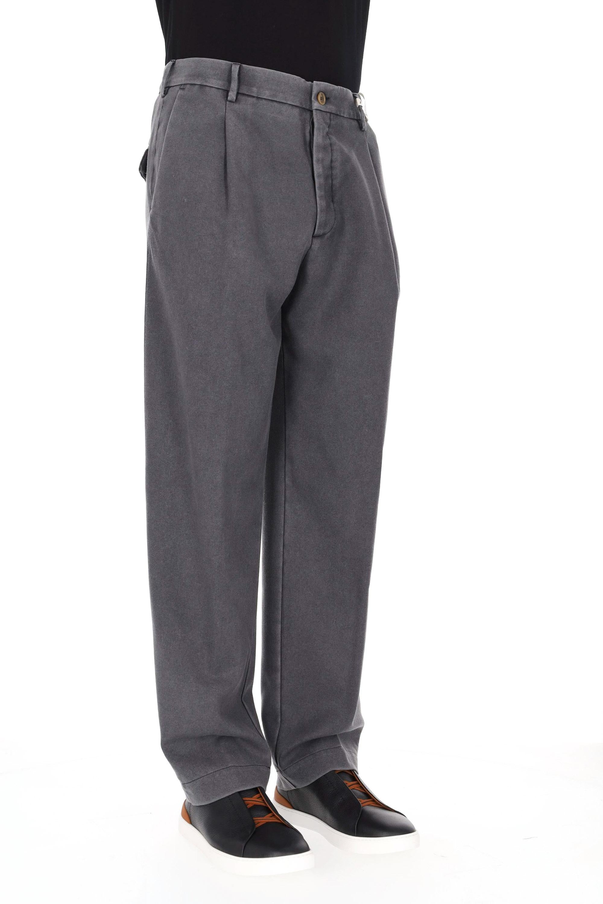 Myths Pantalone in lana vergine delavé mod. Ade-P over fit 25WM23L 102 34