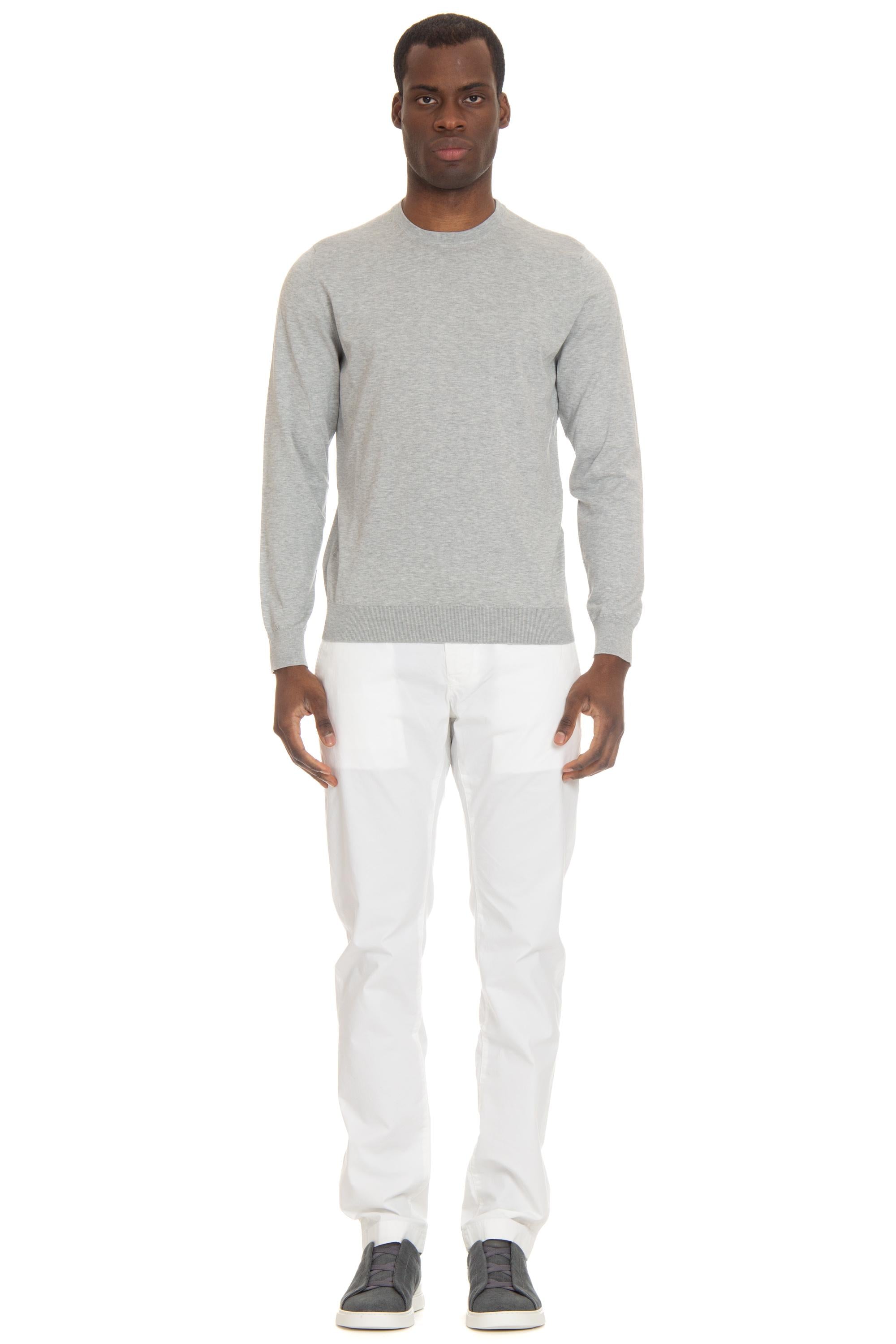 Maglia girocollo in cotone Sea Island SI001 1000SI Il Setaccio