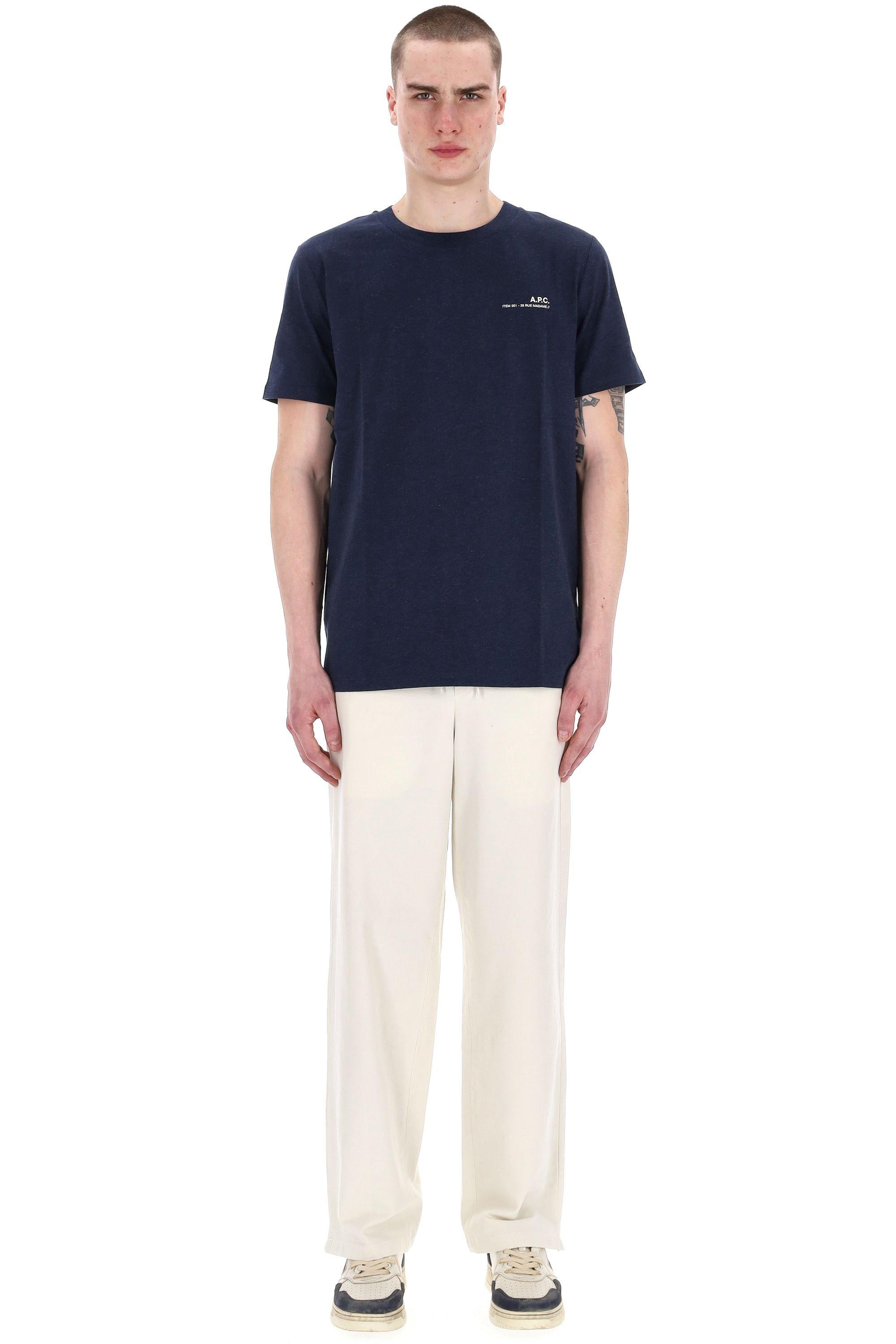 A.P.C. T-shirt in jersey di cotone Rue Madame COHBU-M26388 TIQ