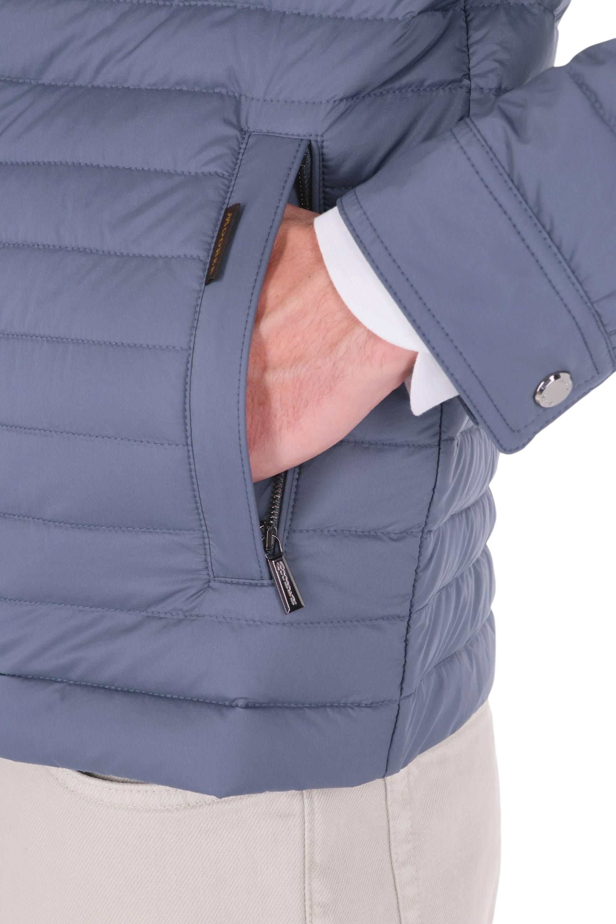 Moorer Piumino leggero con bottoni a pressione mod. Bersan-S3C BERSAN-S3 CHAMBRAY