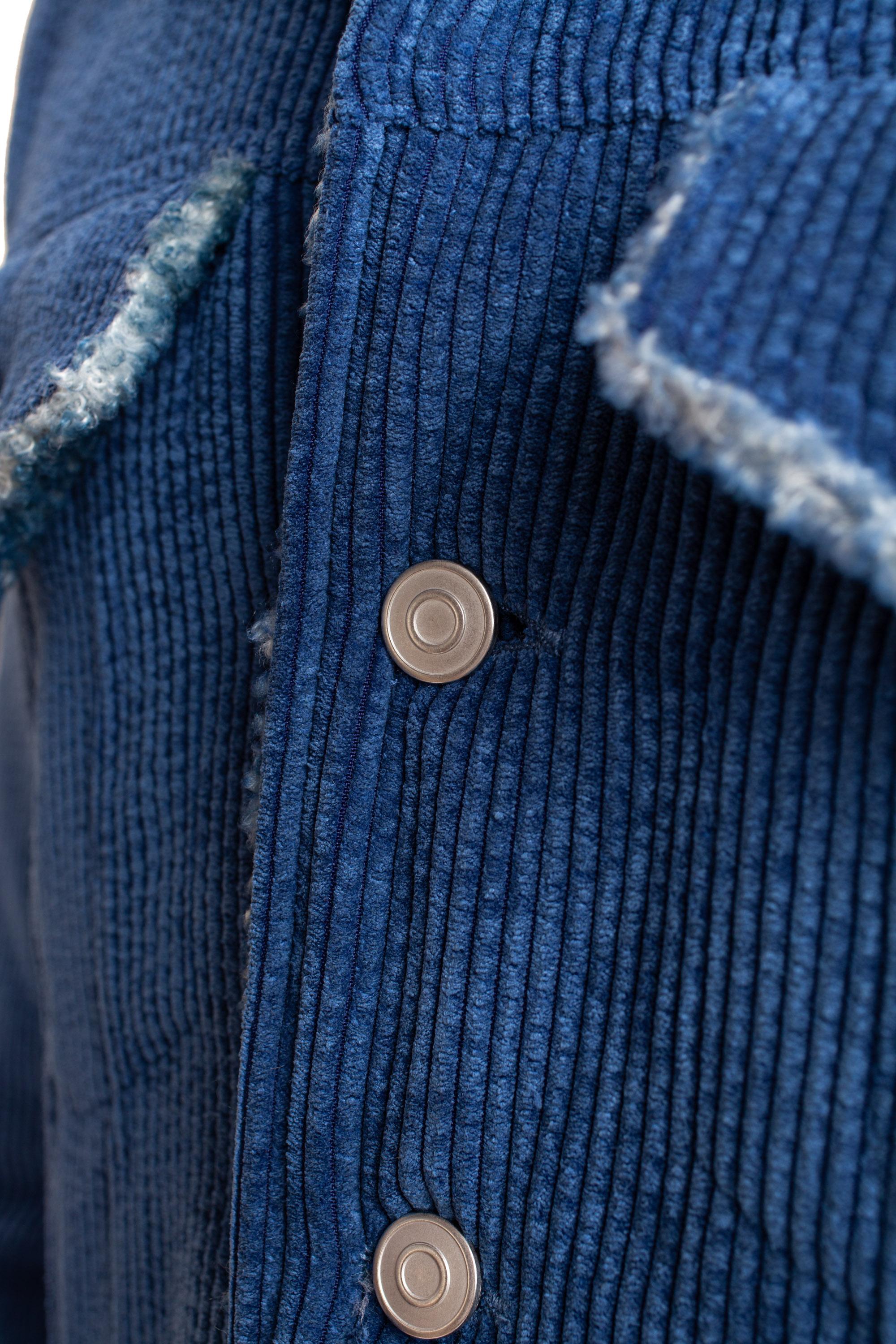 Roberto Collina Trucker in denim con interno in orsetto RP61005 RP6112