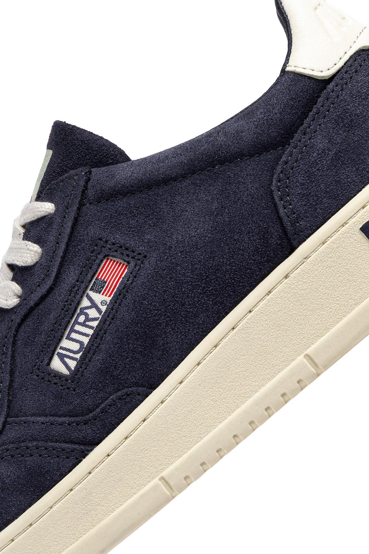 Autry Sneaker Medalist in camoscio talloncino bianco AULM UH11 SPBLUE/WHT