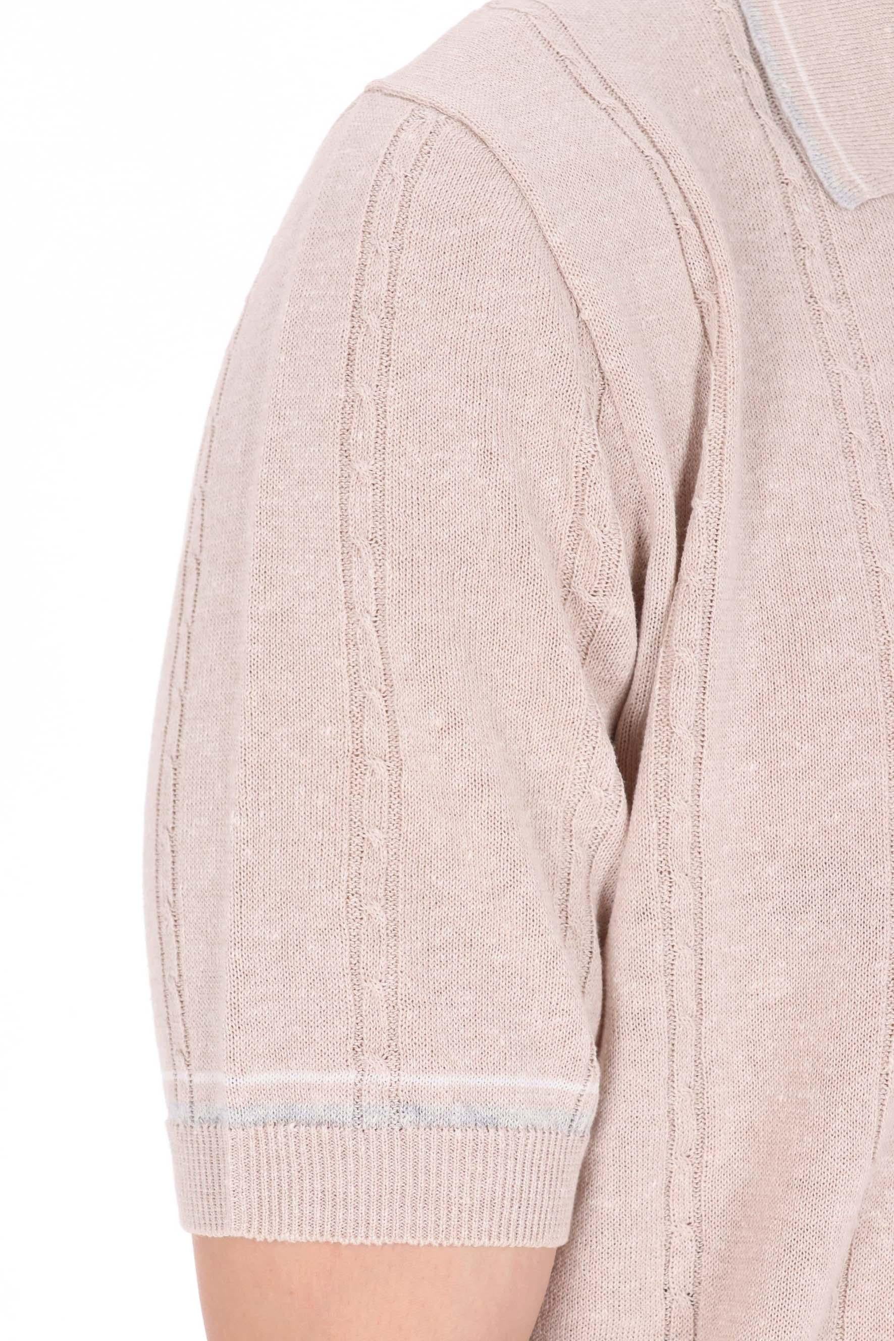 Eleventy Polo a trecce in lino-cotone M76MAGM42 MAG0M018 021301