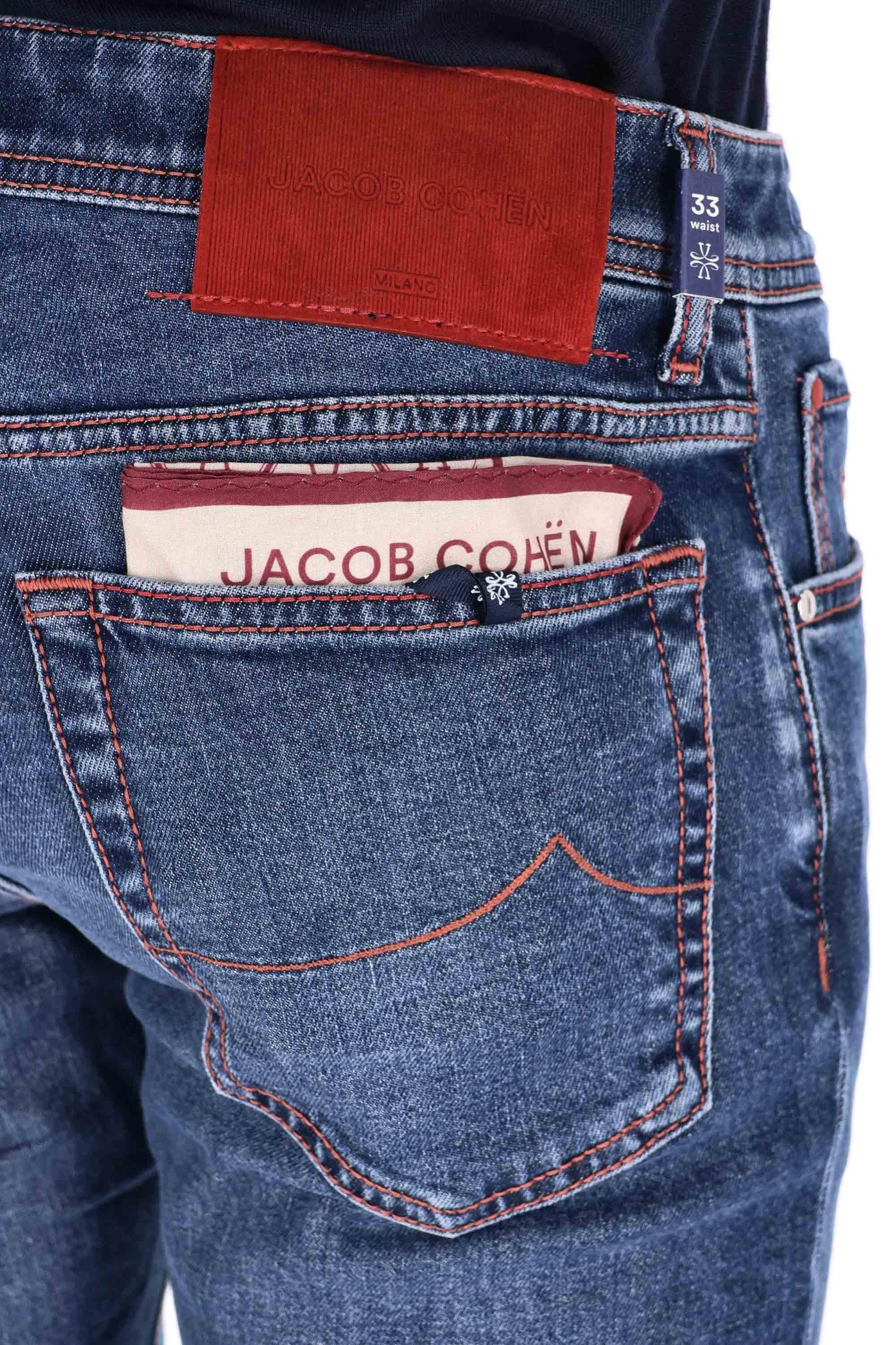 Jacob Cohen Jeans in cotone-lyocell etichetta velluto Nick fit JUM_QE006-065-S4213 127