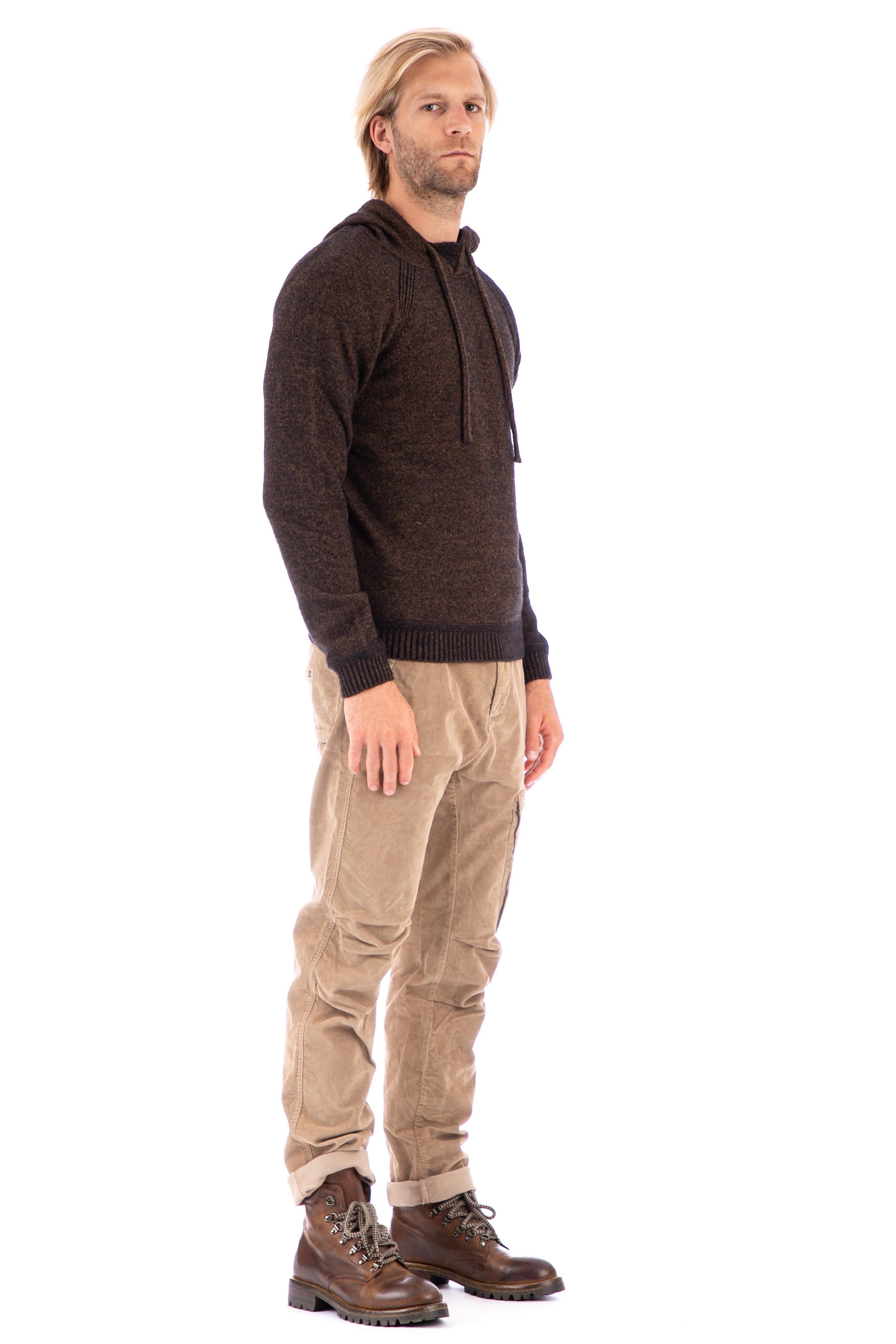 CP Company Felpa con cappuccio in lana 13CMKN198A 006170A 344