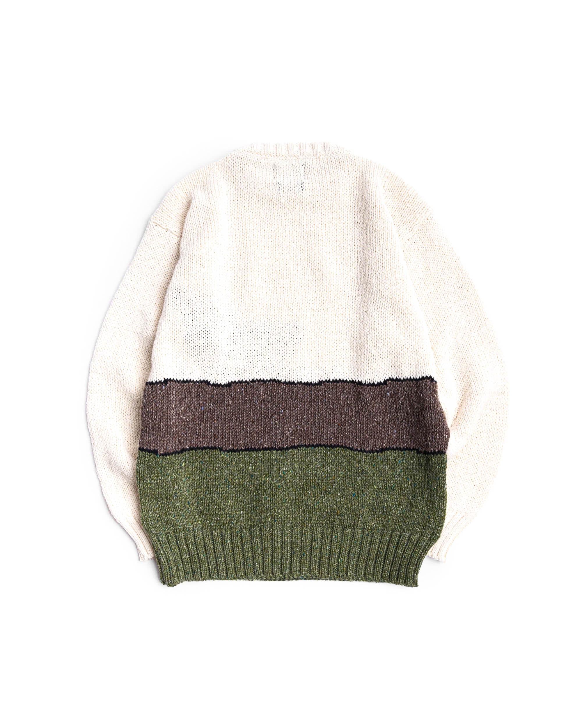 Howlin' Maglia girocollo in lana-mohair disegno bassotto jacquard PULL UP TO THE BUMPER ECRU
