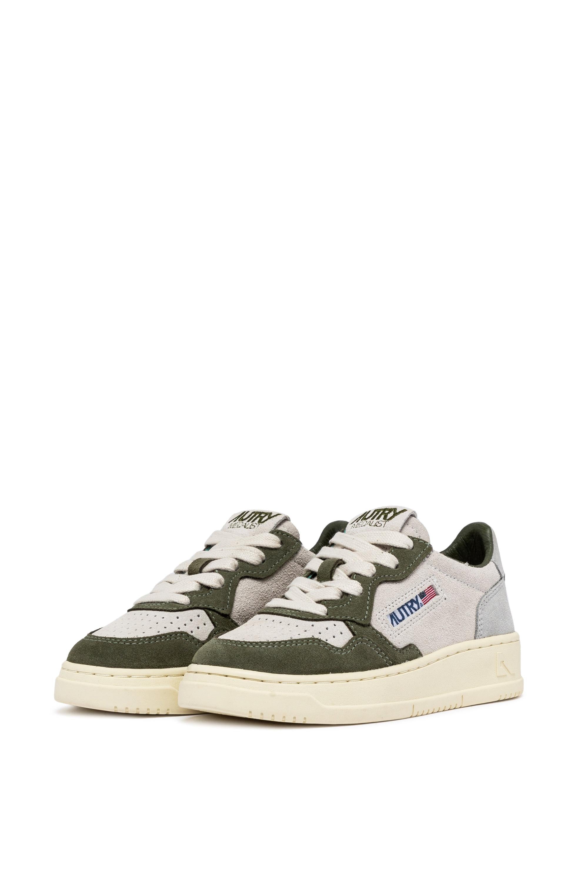 Sneaker Medalist bambino multicolor in camoscio KULK 3U02 SCH/WH/LOFT Autry