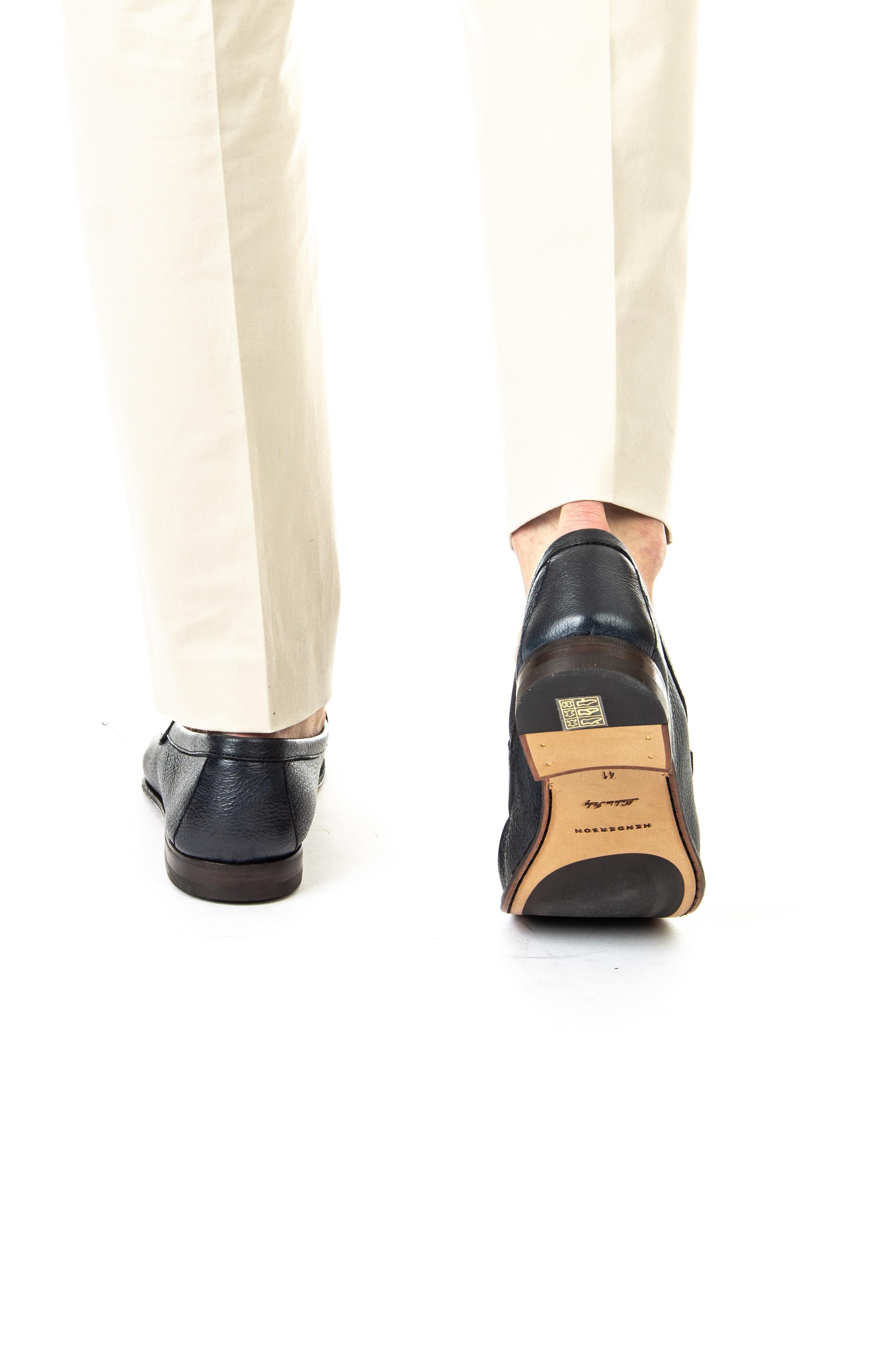 Henderson Mocassino in cervo con suola pieghevole CAPRI.C.2 BLU