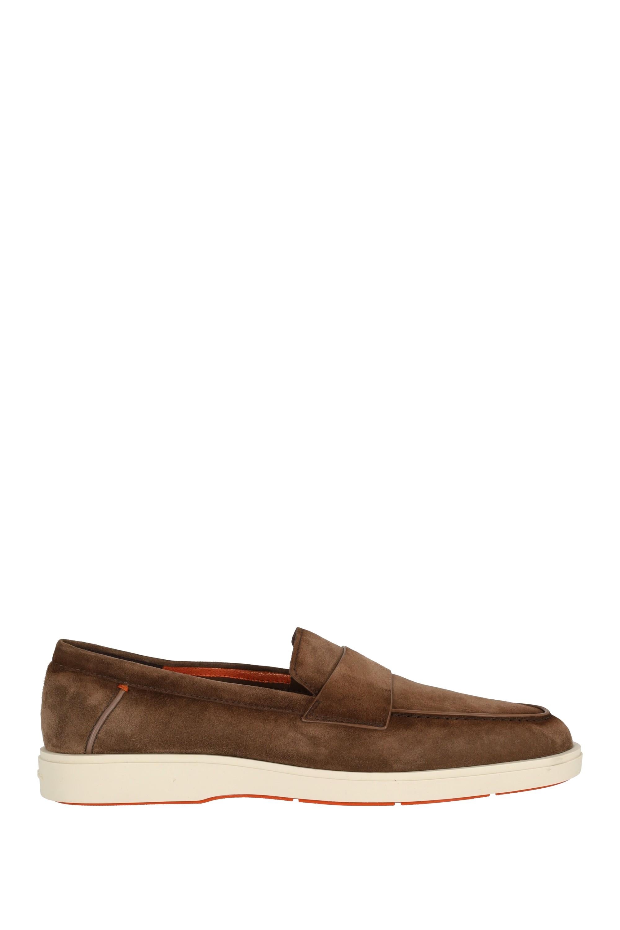 Santoni Slip on in camoscio fondo gomma MGDT19051TICSEAA M21