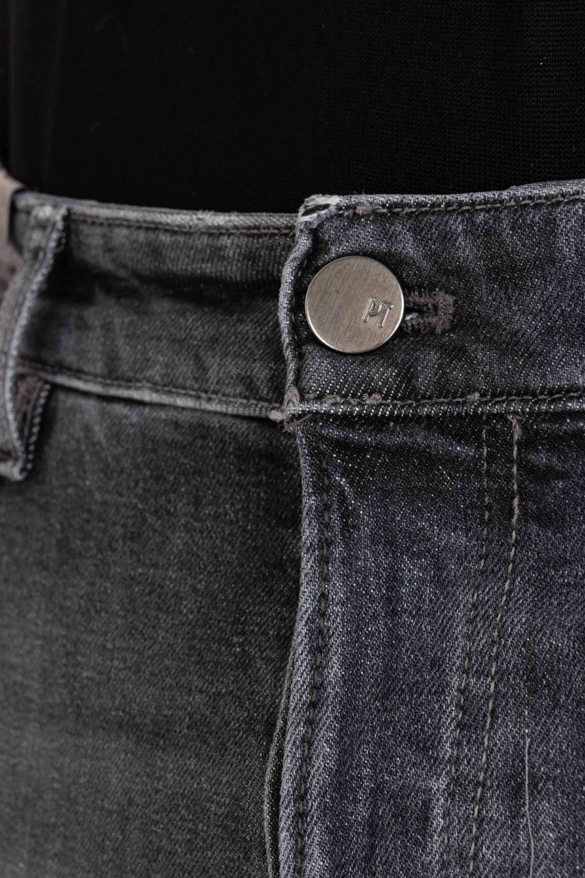 Jeans grigio etichetta camoscio Carrot fit RP05B0 OA3620 MM67 PT Denim