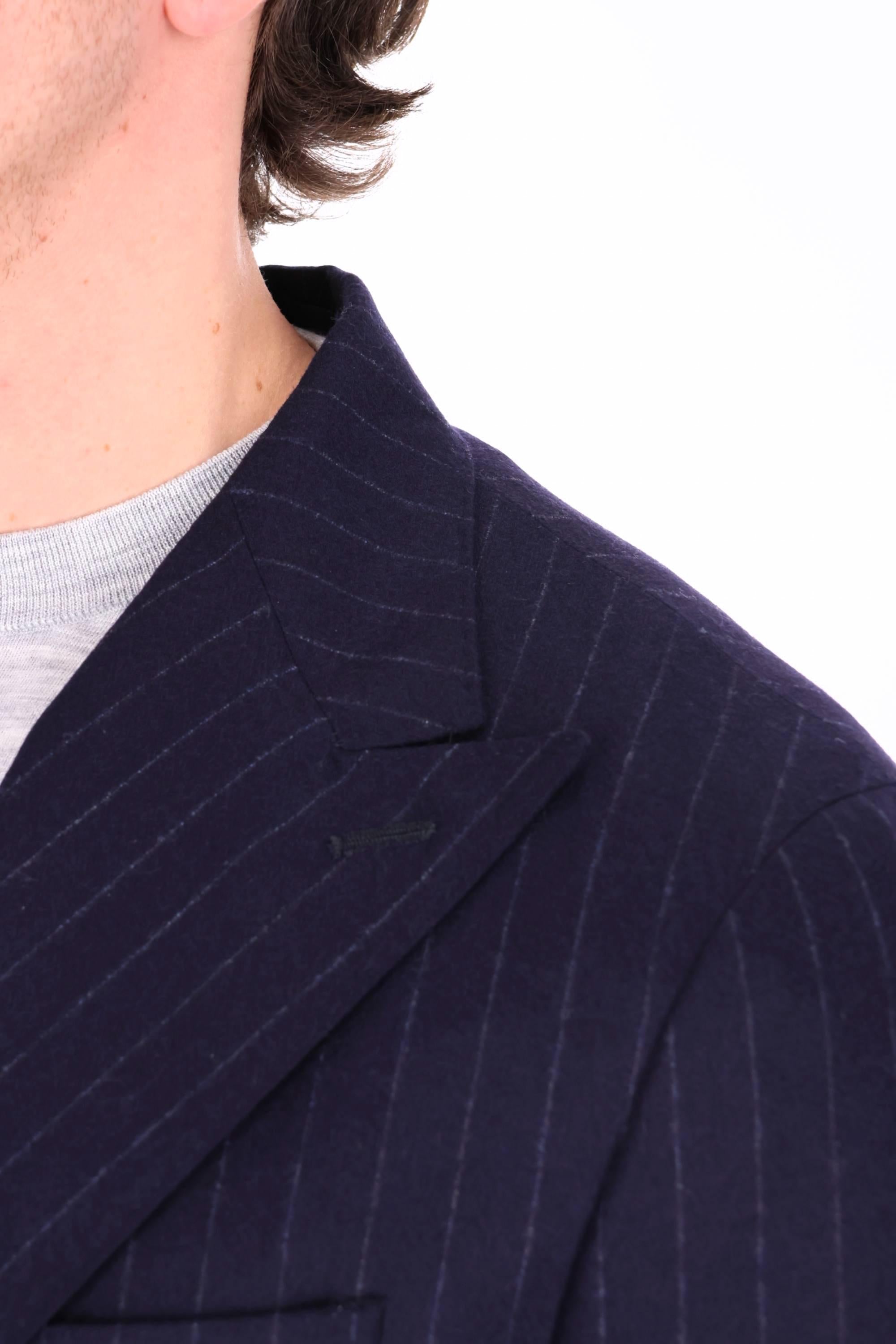 Barba Abito gessato doppiopetto in lana comfort S6__51074 0089