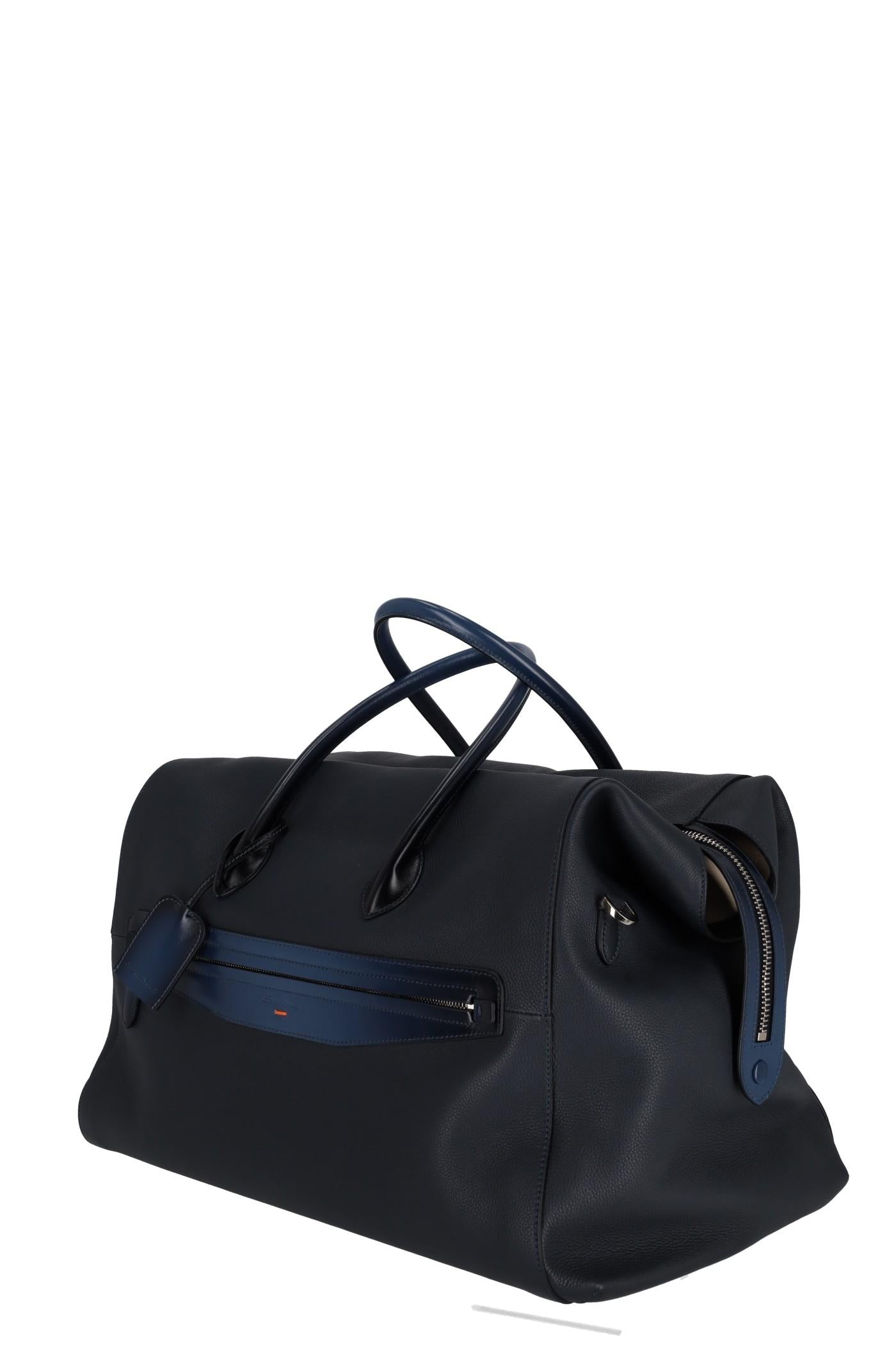 Santoni Borsa da viaggio in pelle UIBBA2646BS/2 U55