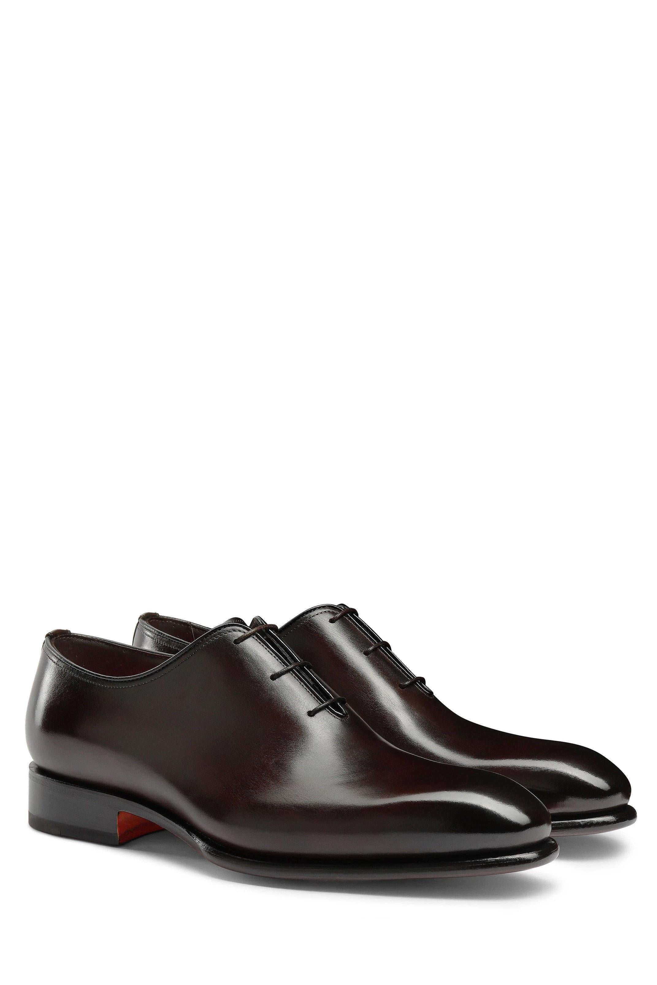 Santoni Scarpa stringata oxford in pelle anticata MCCR16229MC1HVVD/2 T50