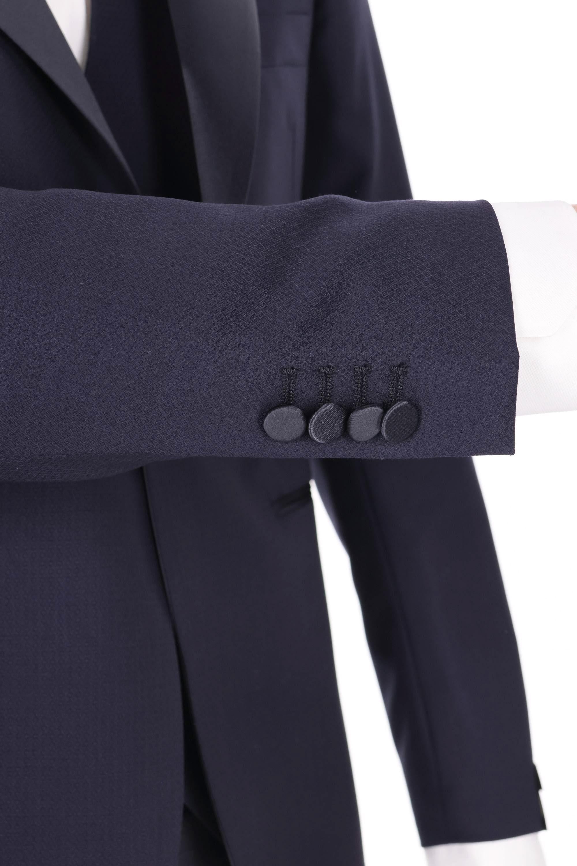 Tagliatore Abito smoking con gilet in lana vergine mod. Bruce EFBR15A01 070060 B1201