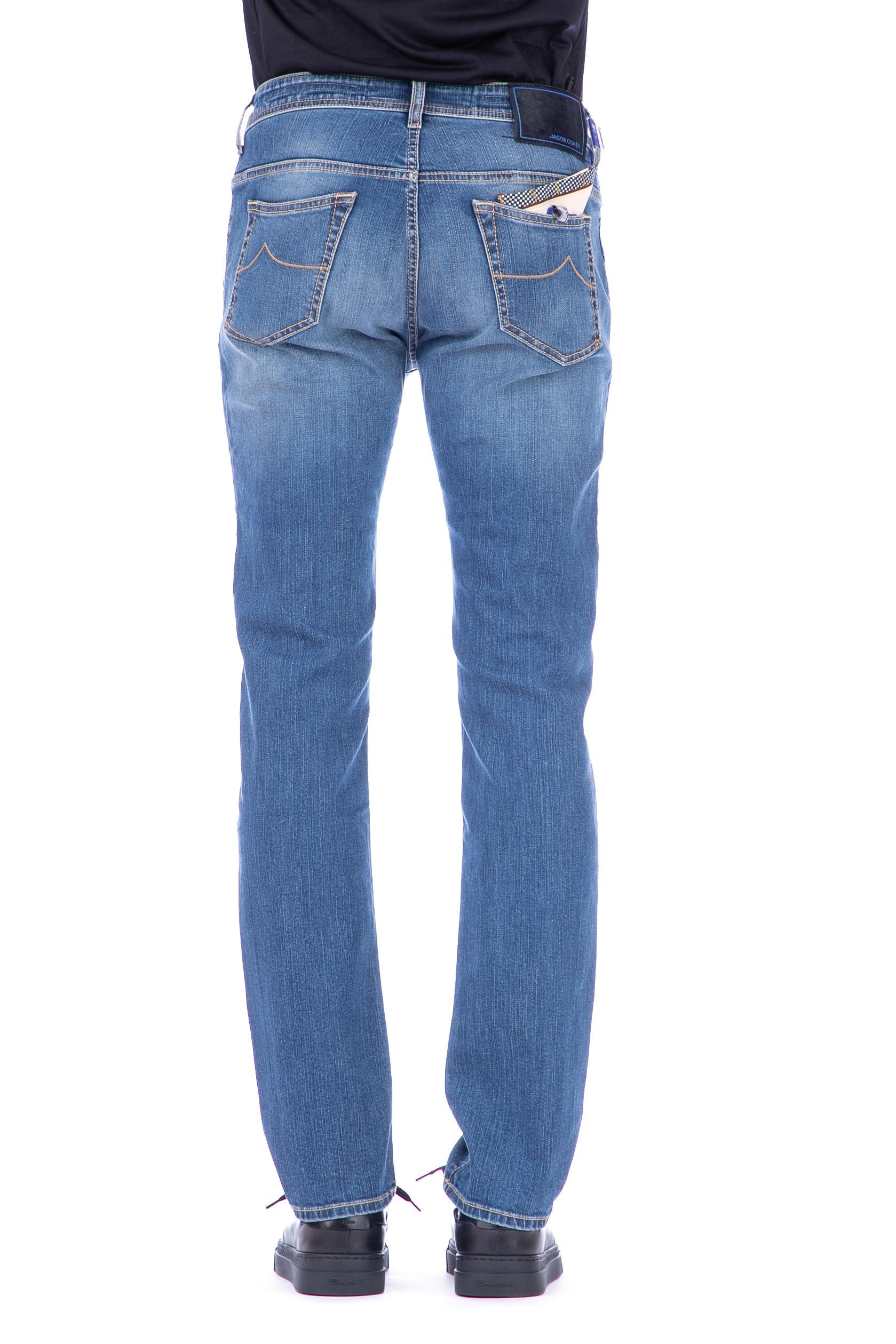 Jeans etichetta cavallino blu leonard fit M08-34S-3615-LEONARD 341D Jacob Cohen