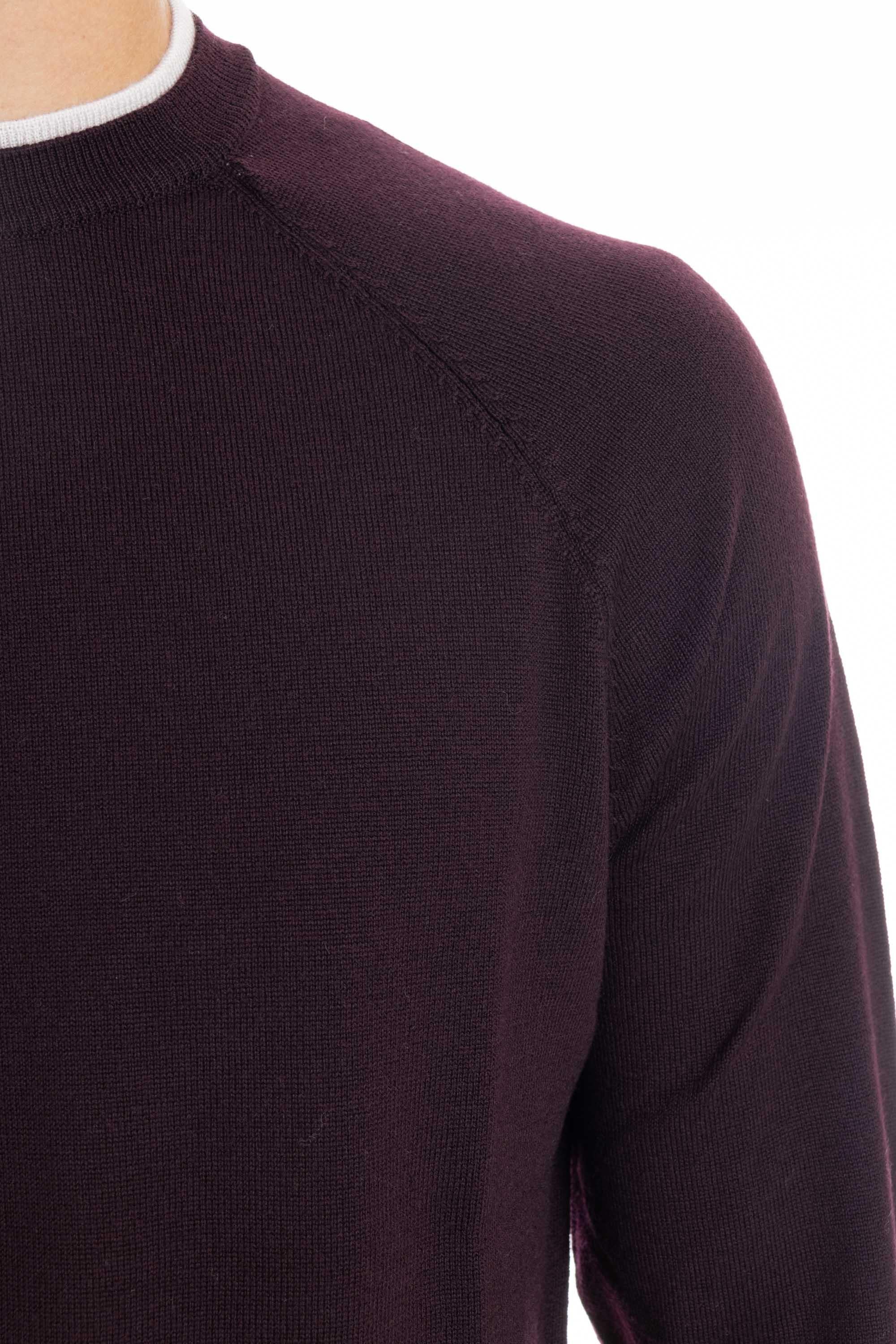 Girocollo in lana con doppi profili e manica raglan J71MAGJ05 MAG0J026/2 24-02 Eleventy