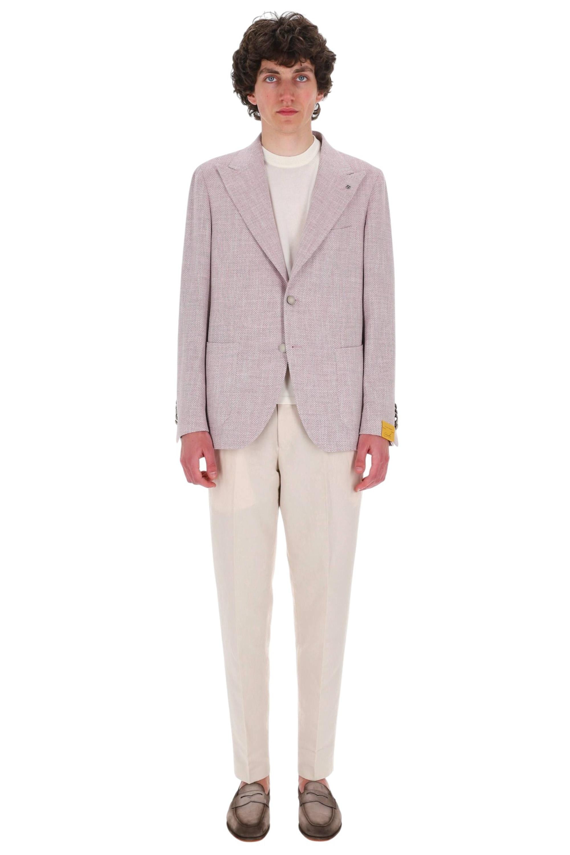 Tagliatore Giacca resca Pino Lerario in lana-lino-cotone tessuto C. Barberis Canonico G-PL26K C90059-2 EY871