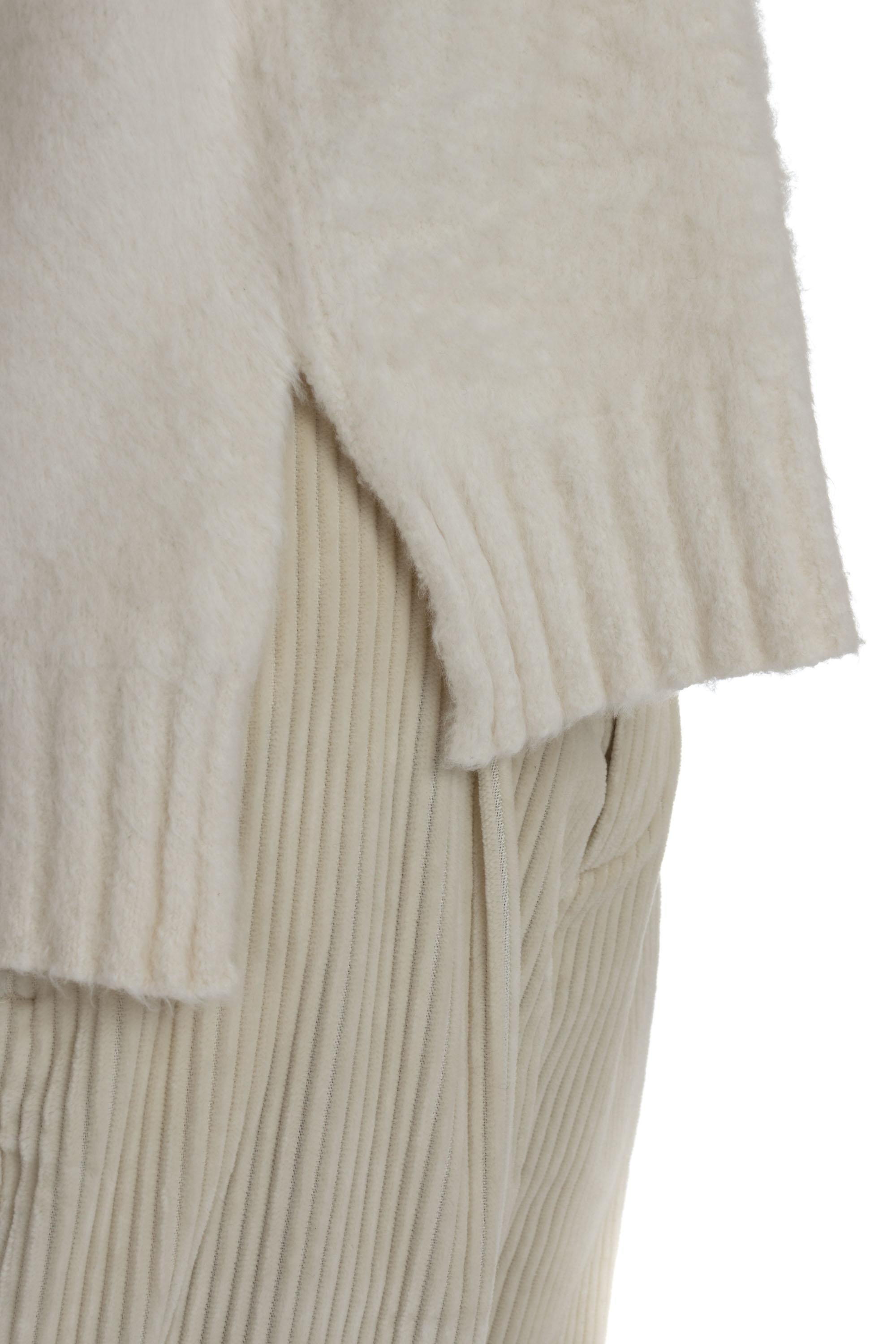Maglia girocollo oversize in cotone con spacchi RA5301 RA4502 Roberto Collina