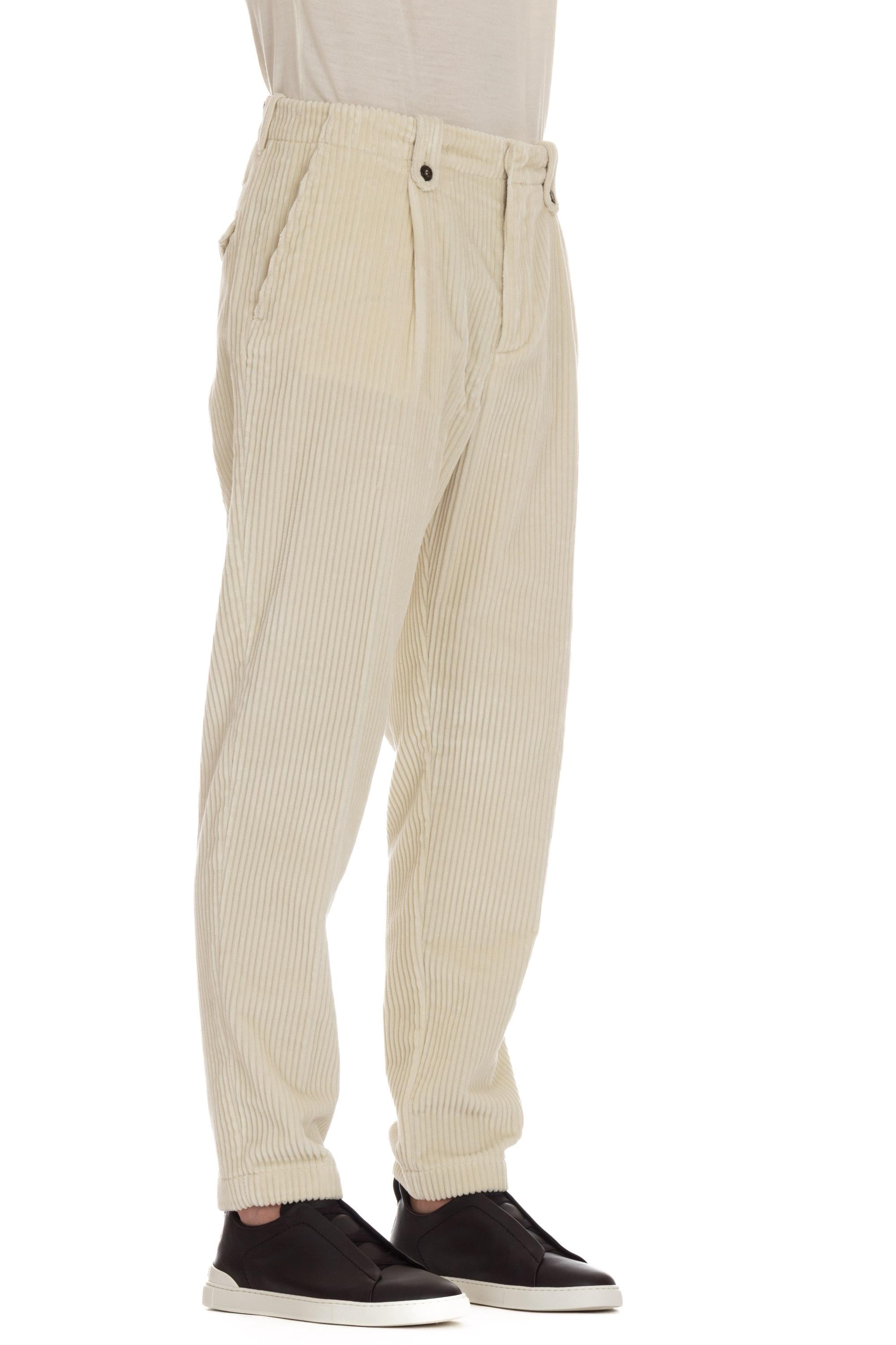 Eleventy Pantalone in velluto costa roccia J75PANJ06 TES0J192 01