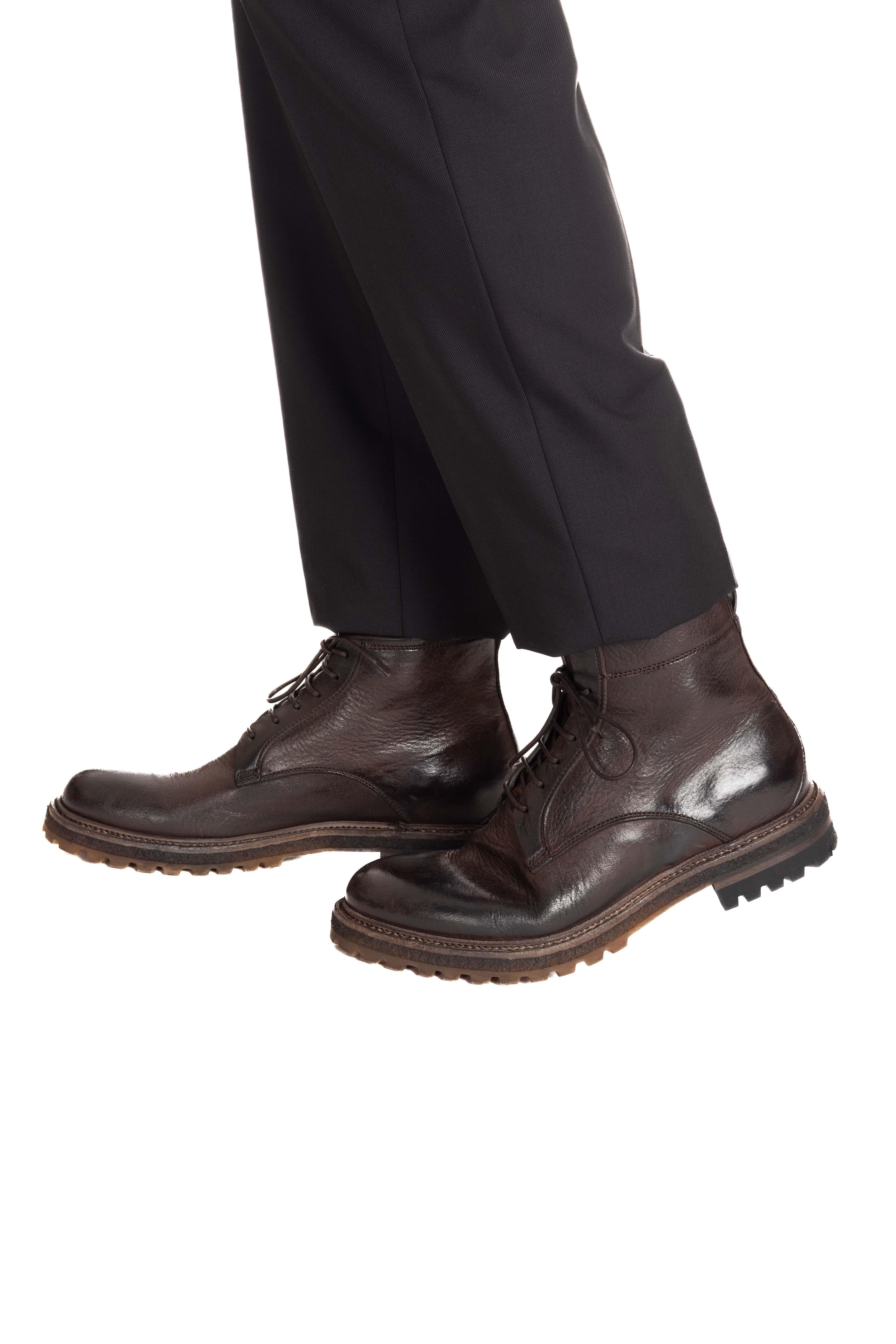 Silvano Sassetti Stivaletto allacciato in pelle fondo st. moritz anti scivolo S121257700GCEVA TDM