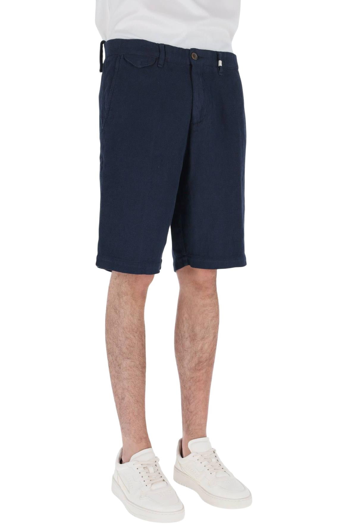 Myths Bermuda tramato in cotone e lino 26M74B 87-5 037