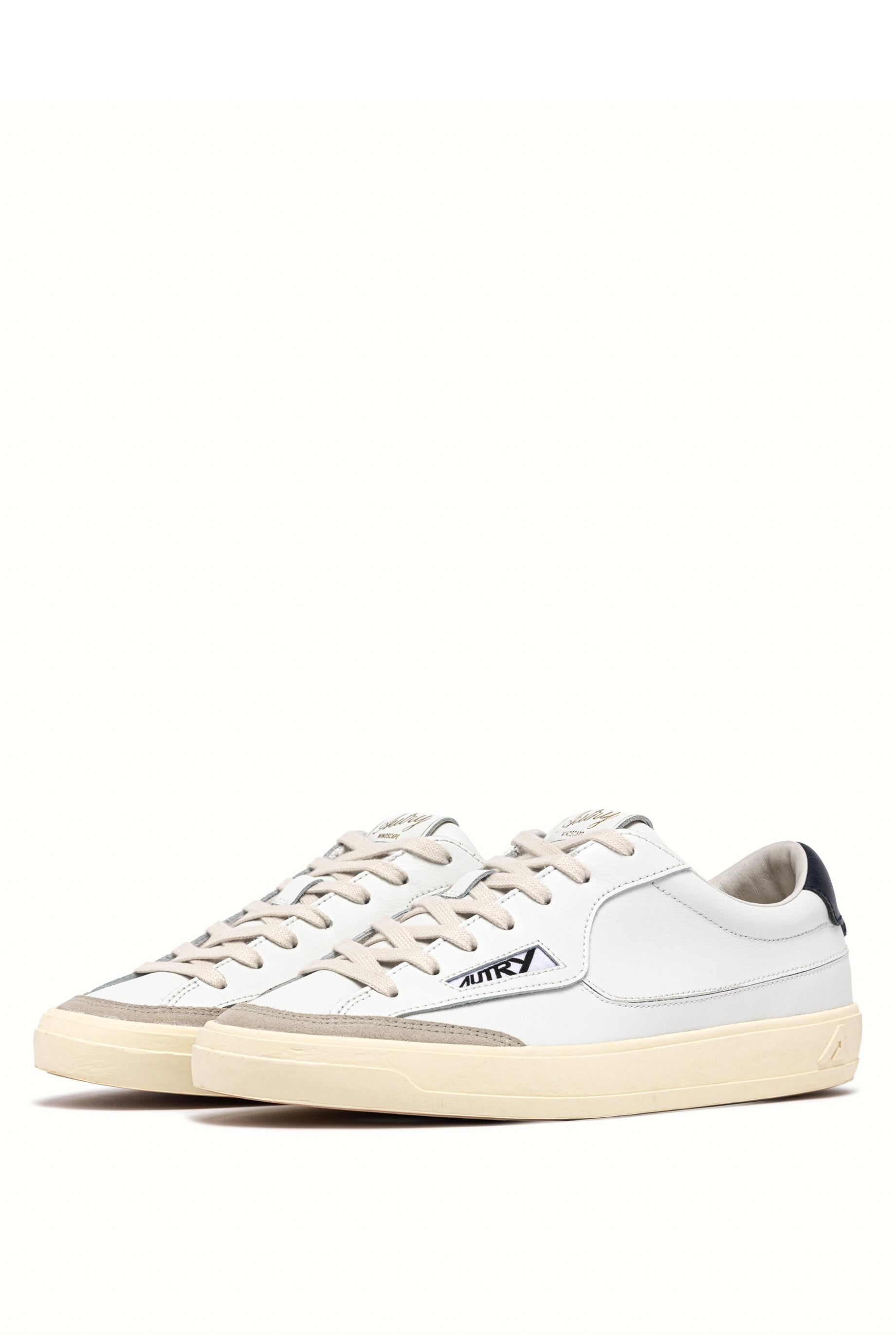 Autry Sneaker Windscape in pelle con talloncino blu SCLM UK05 WHT/SPACE