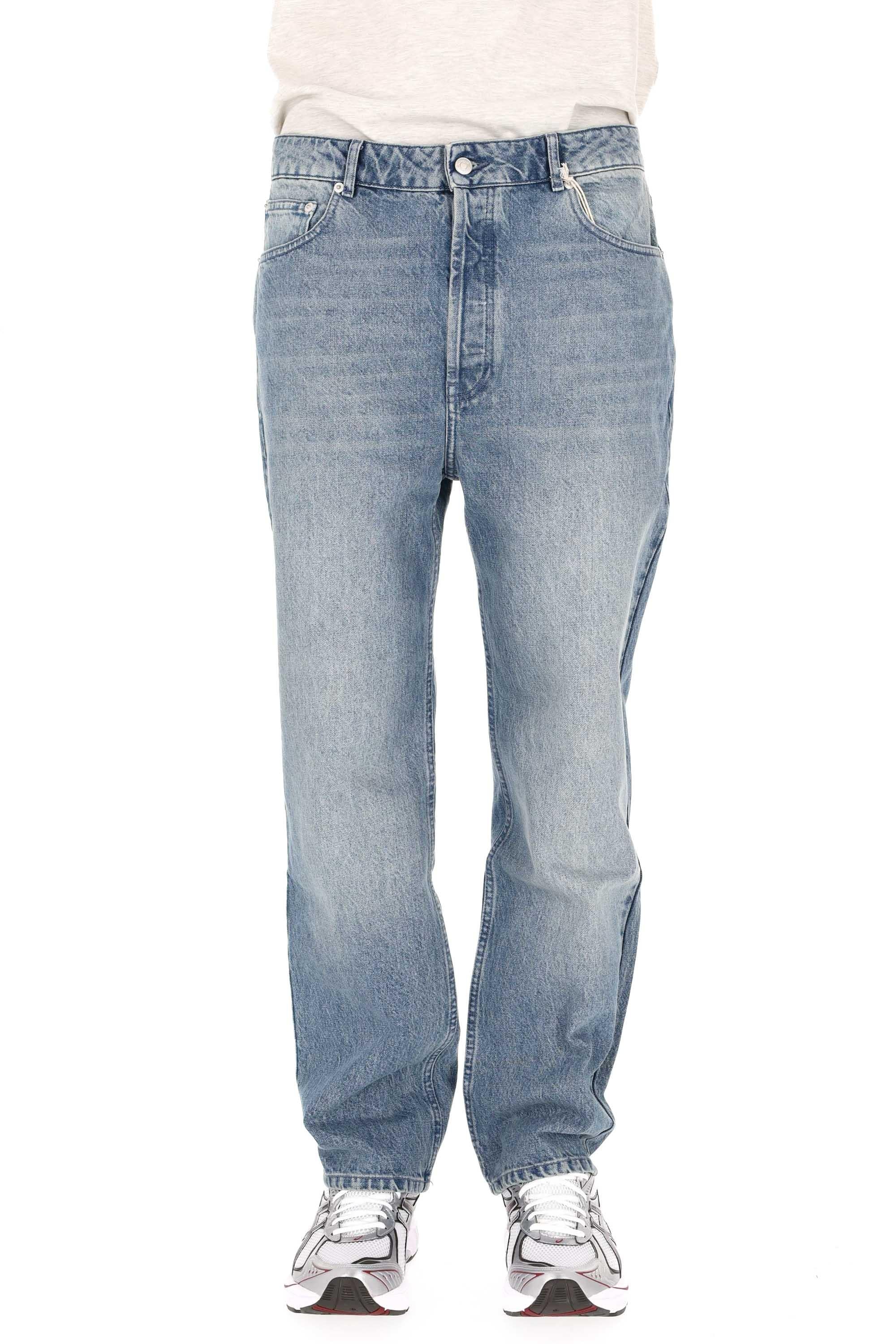 Officine Générale Jeand "Daily Classics" in puro cotone DLCM5PT765 MID BLUE