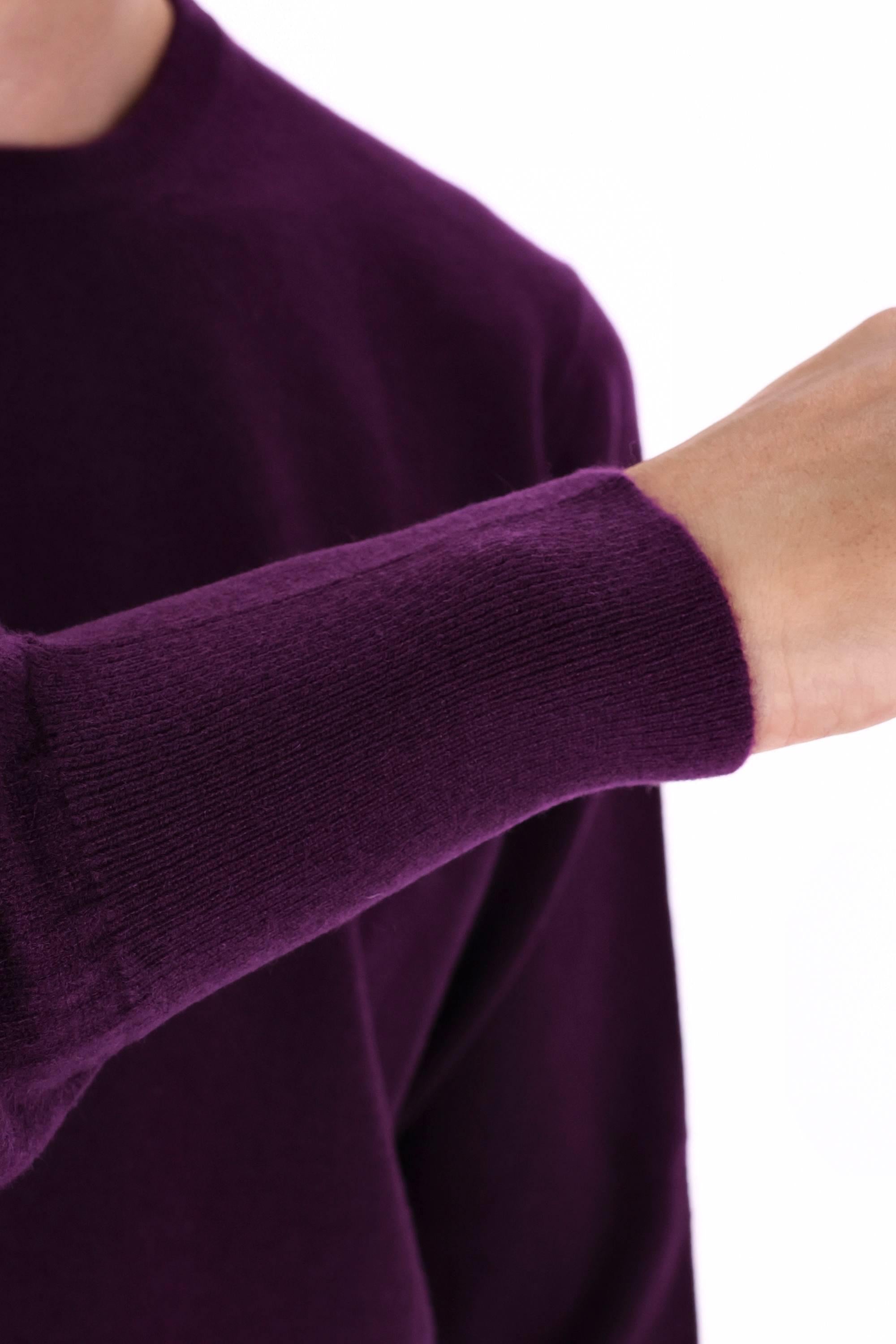 Maglia girocollo in puro cashmere tinta unita D1K103L/2 870 Drumohr