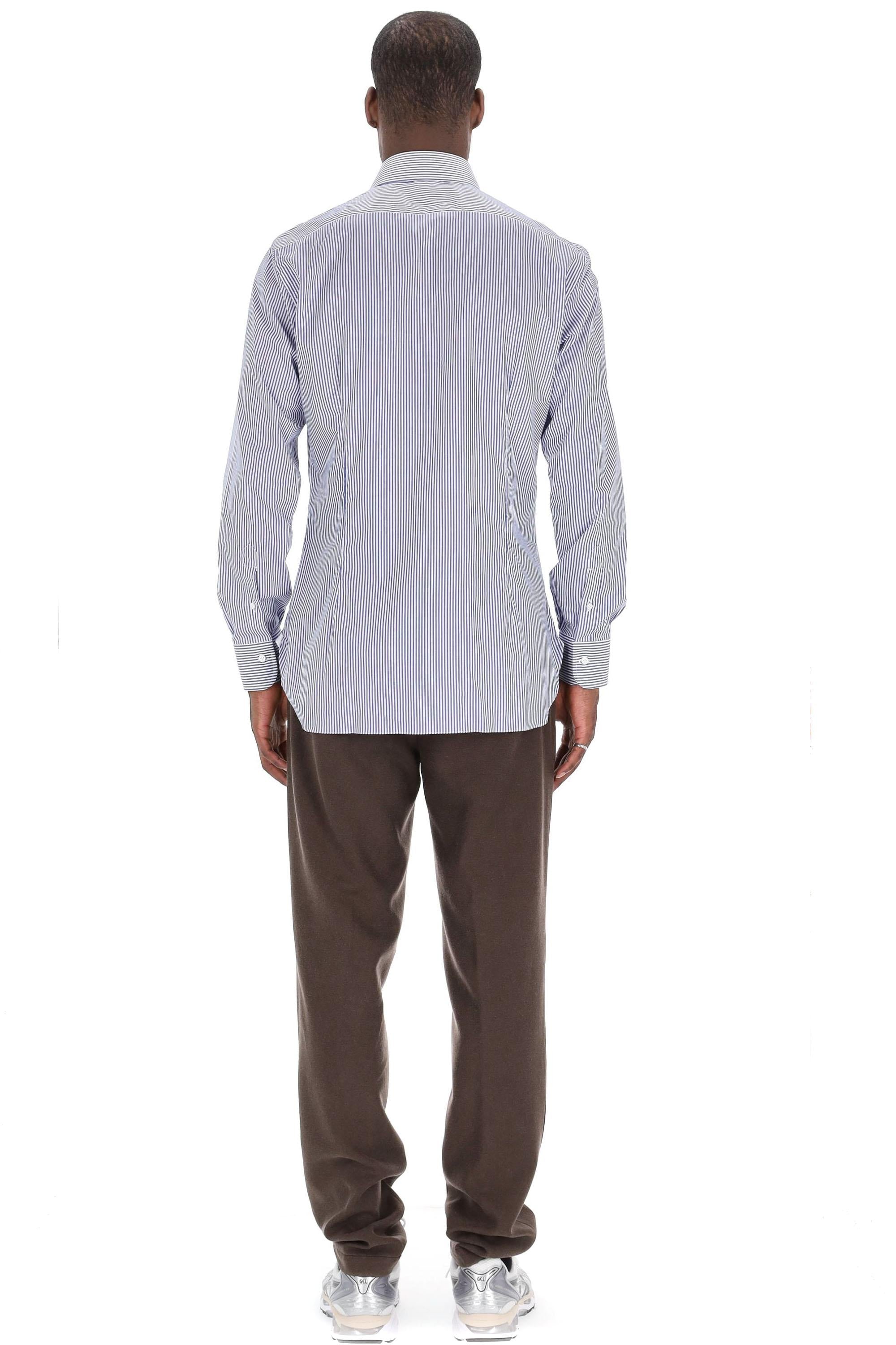 Camicia bacchettata in cotone linea Journey I1U13P01PZ8520U 0001 Barba
