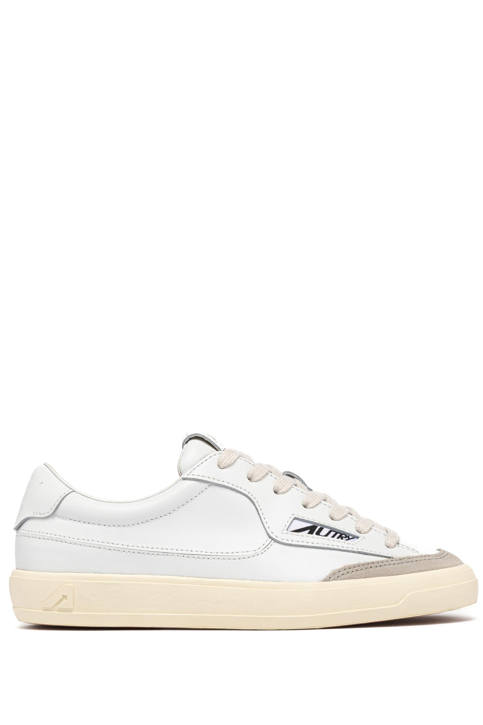 Autry Sneaker Windscape in pelle con talloncino bianco SCLM UK01 WHT/WHT