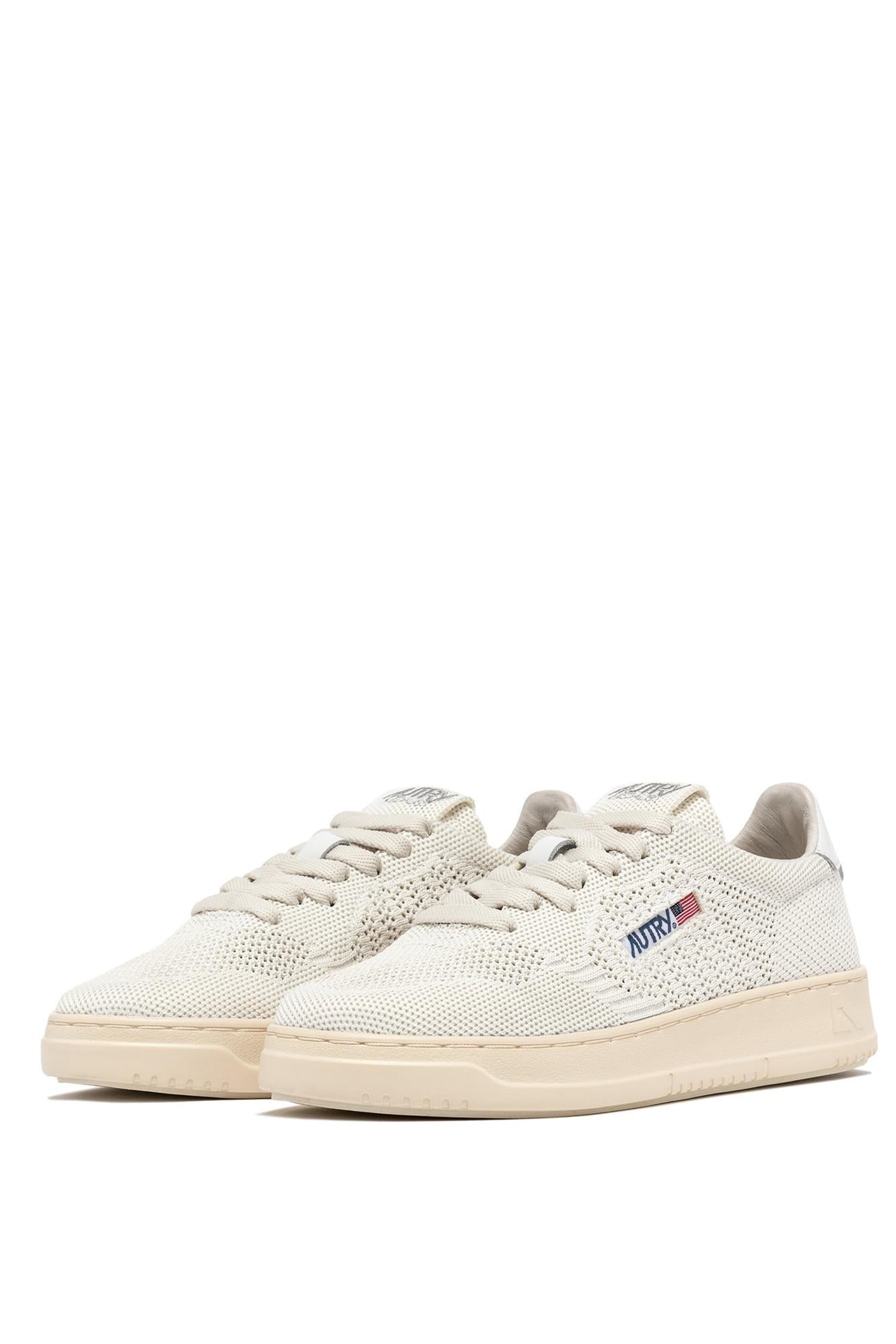 Autry Sneaker Medalist Easeknit in maglia EKLM KN08 WHT/IVORY