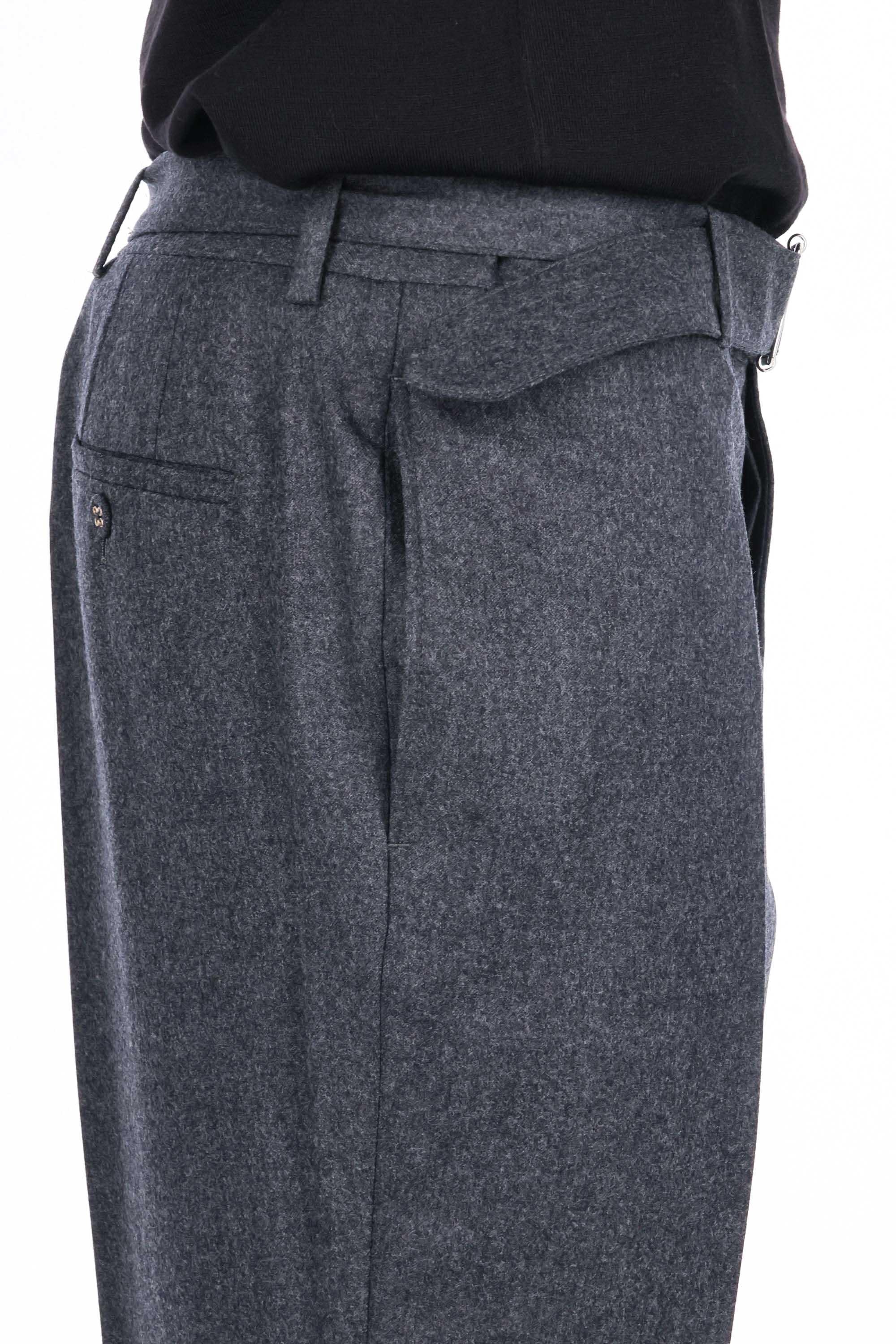 Officine Générale Pantalone in flanella modello Hoche MTLG463 DARK HEATHER GREY