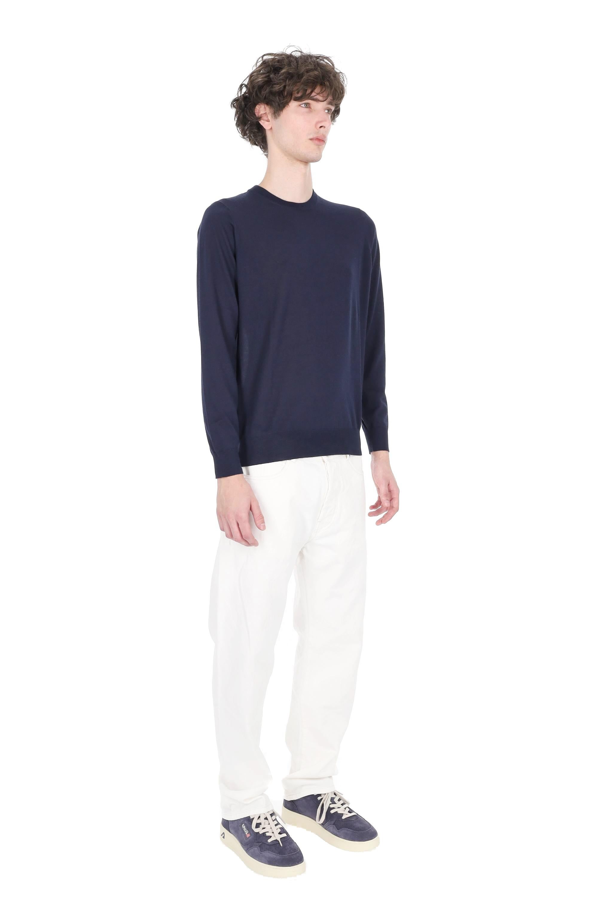 Drumohr Maglia girocollo in leggero cashmere-lana-seta D0KK103L-2 790