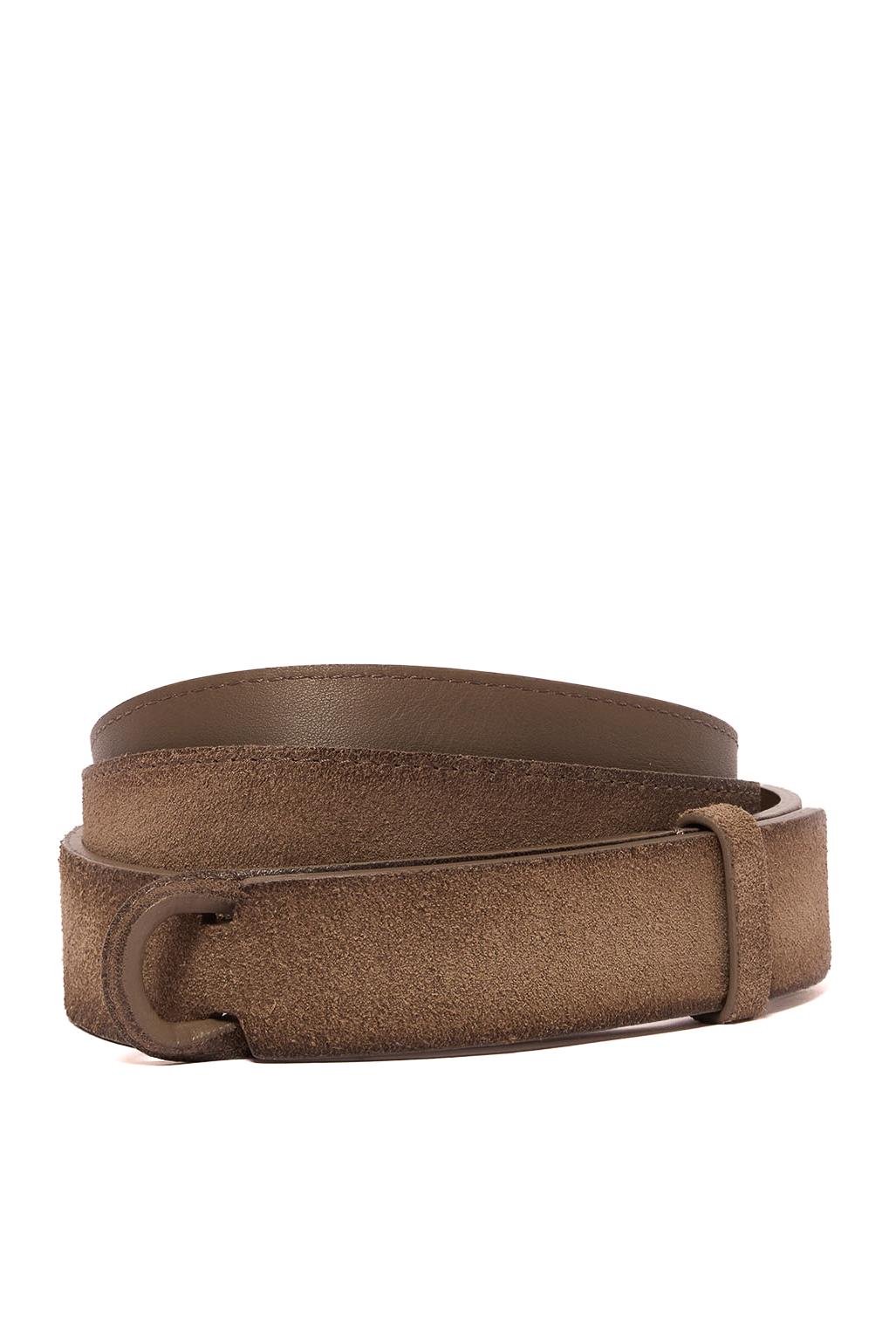 Orciani Cintura senza fibbia in camoscio anticato NB0053-CLO FANGO