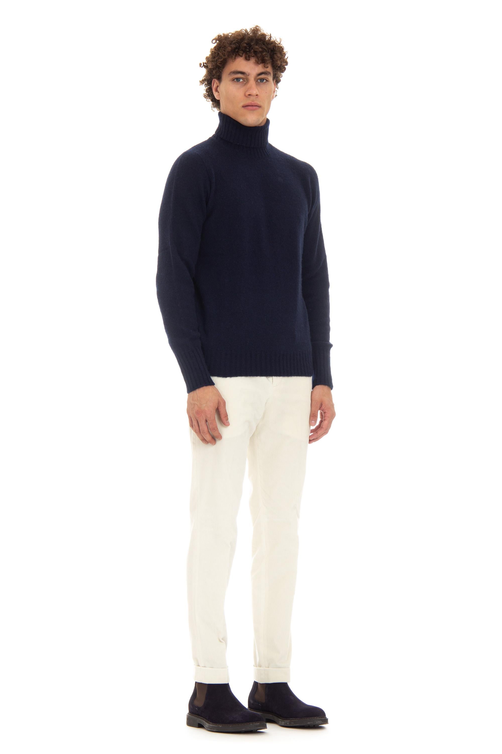 Maglia dolcevita in lana di agnello D4W404N 790 Drumohr