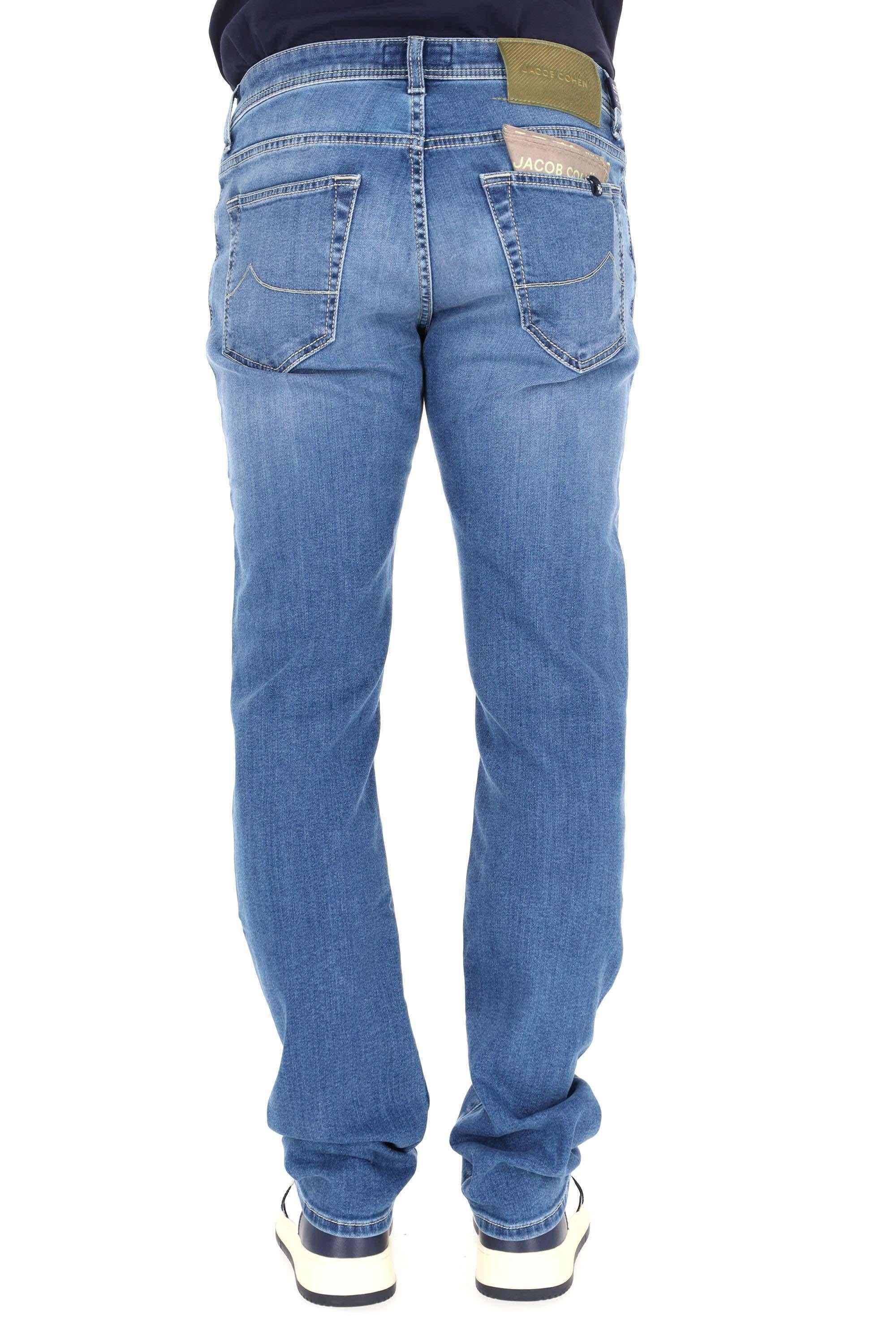 Jacob Cohen Jeans comfort etichetta verde cavallino intarsiato Nick fit QE006-040-P3621 200D