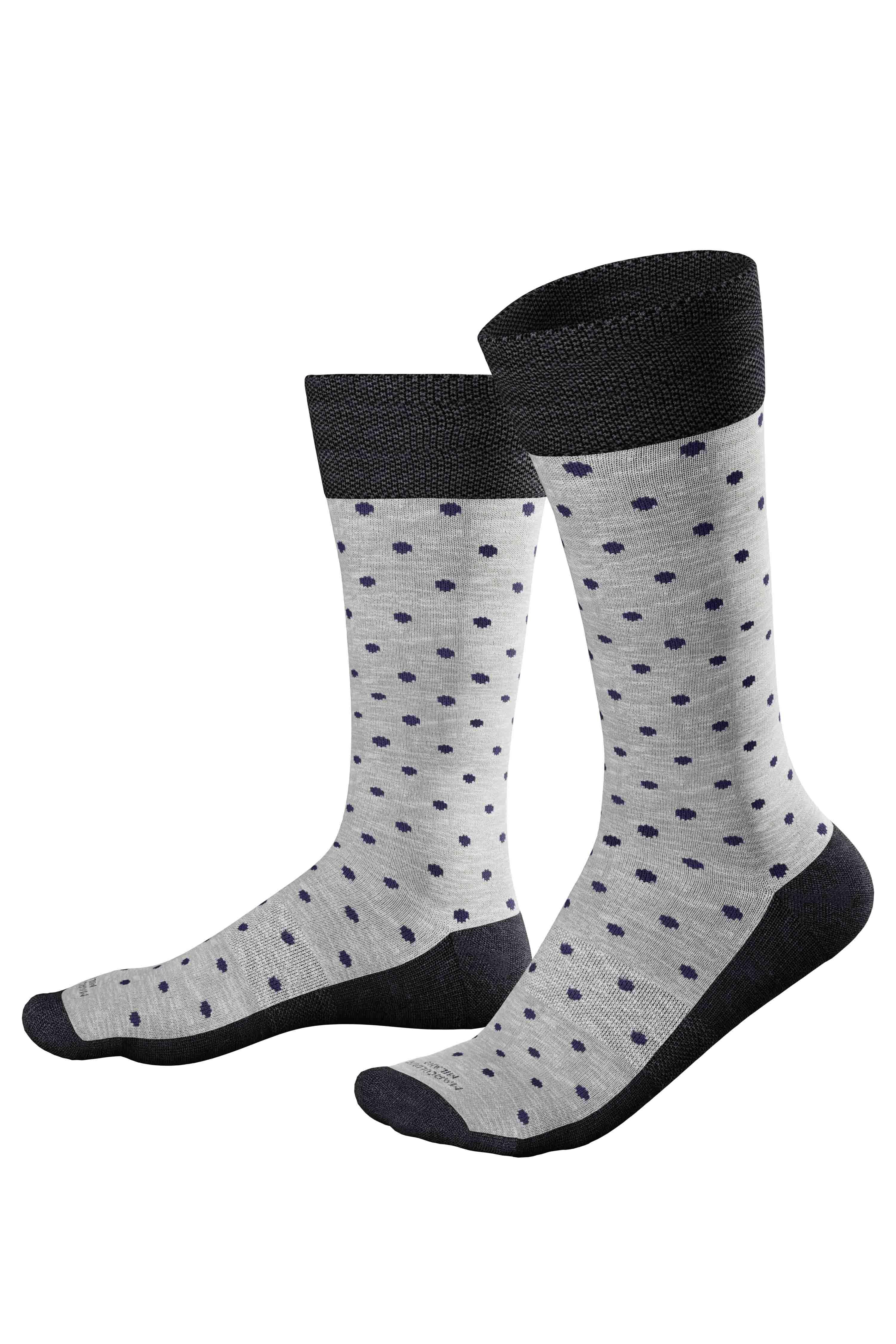 Marcoliani Calza sneaker al polpaccio in cotone a pois MAR4782T/2 209