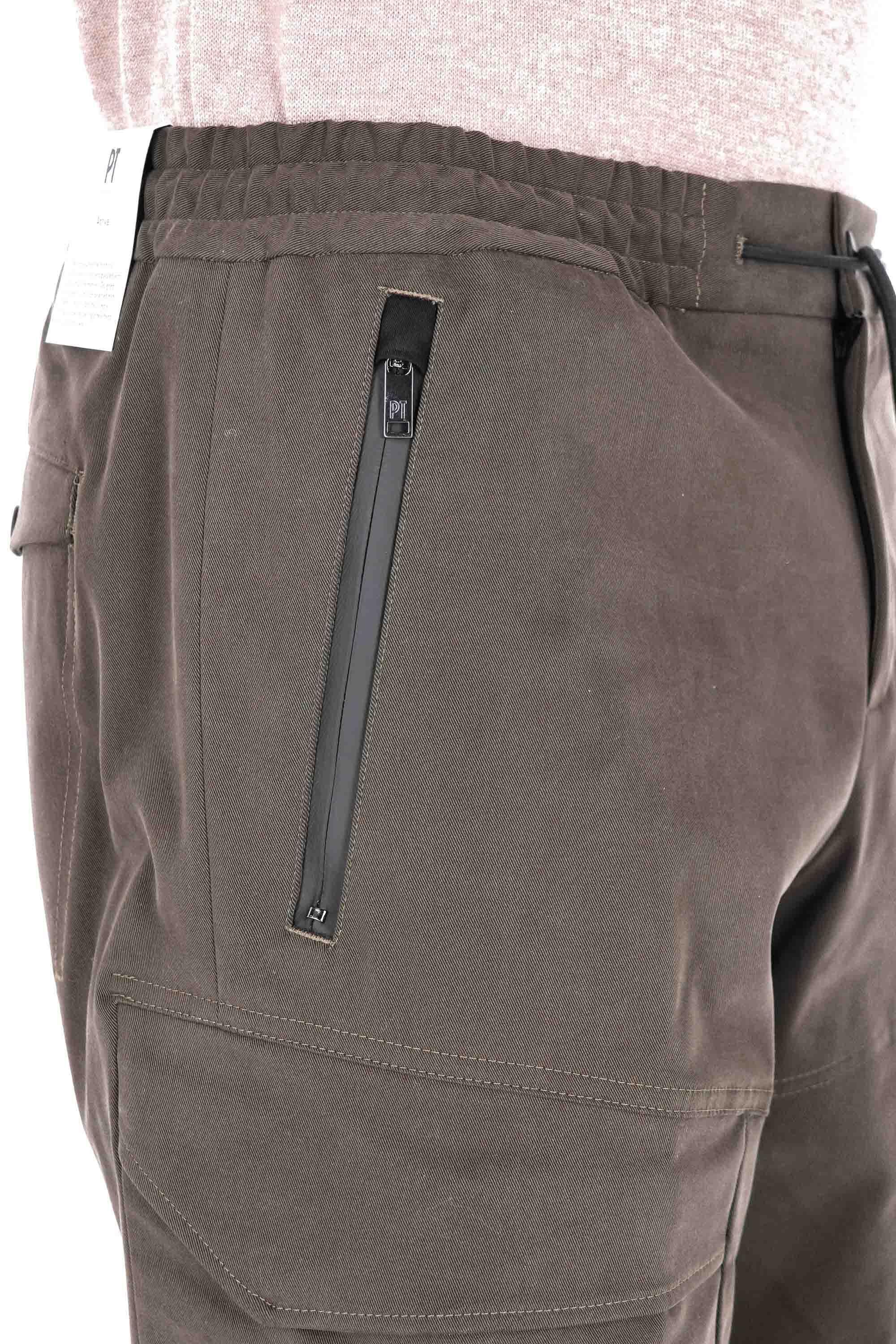 PT Torino Pantalone cargo in cotone e modal Theta fit RSTEZL0KLT NU78 0445